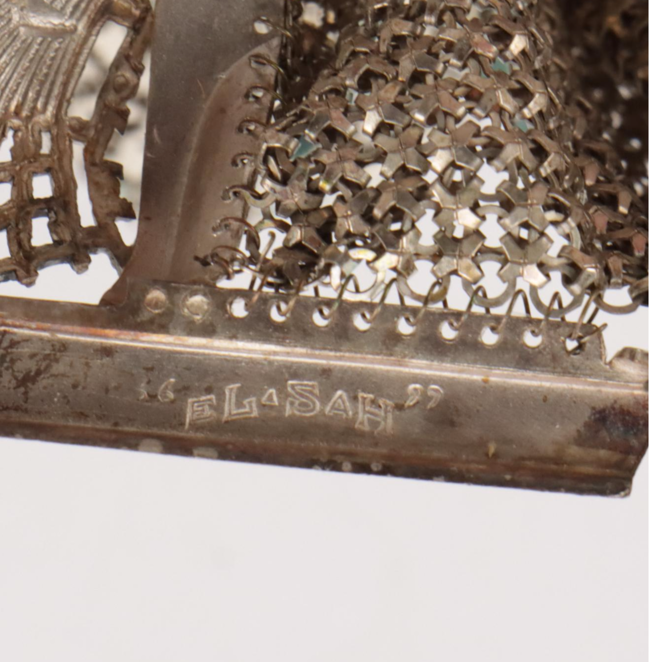 Whiting & Davis x Elsa Schiaparelli "El-Sah" Enamel Armor Mesh Purse, 1930s