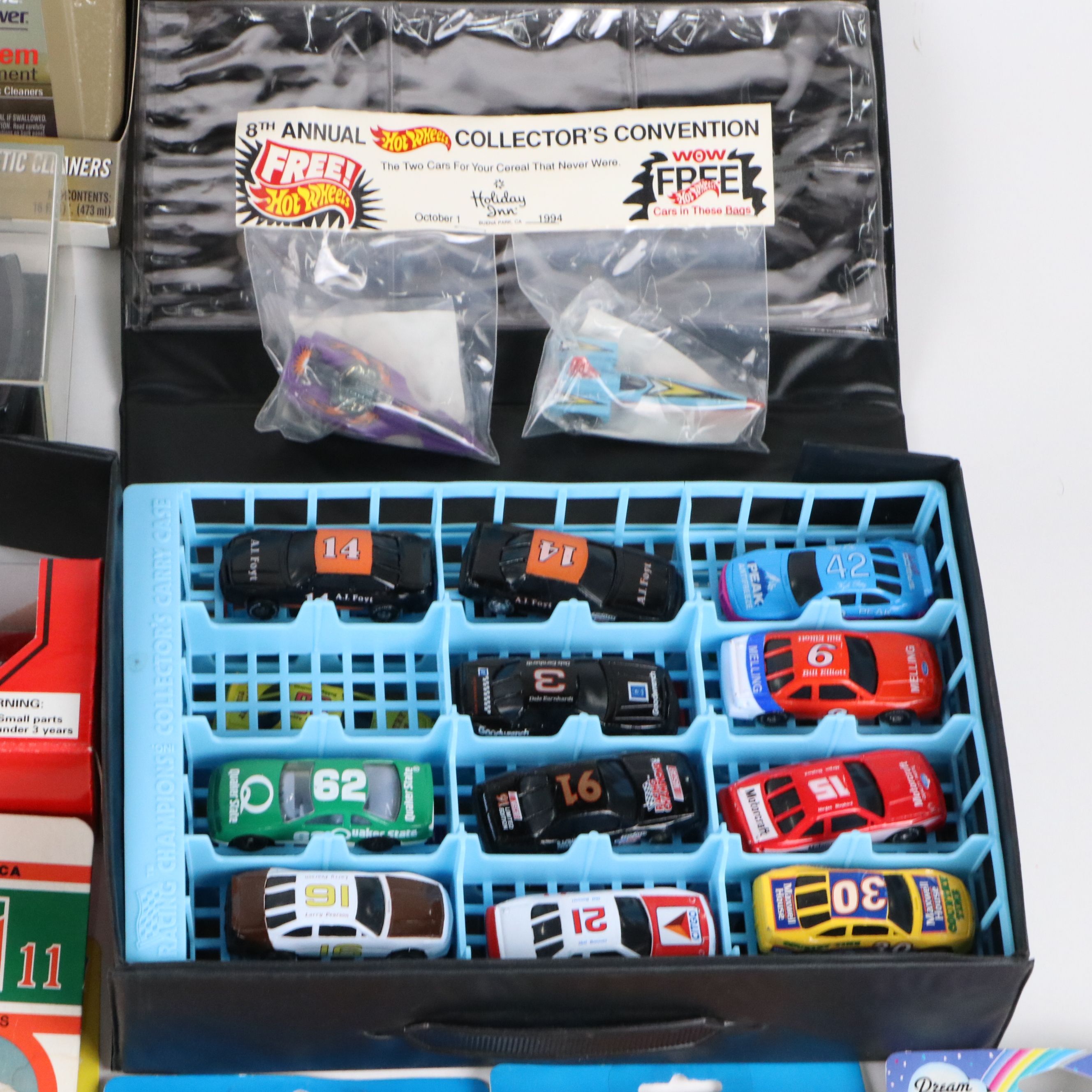 Racing Champions NASCAR Collectors Case, Stock Cars and More Diecast Vehicles