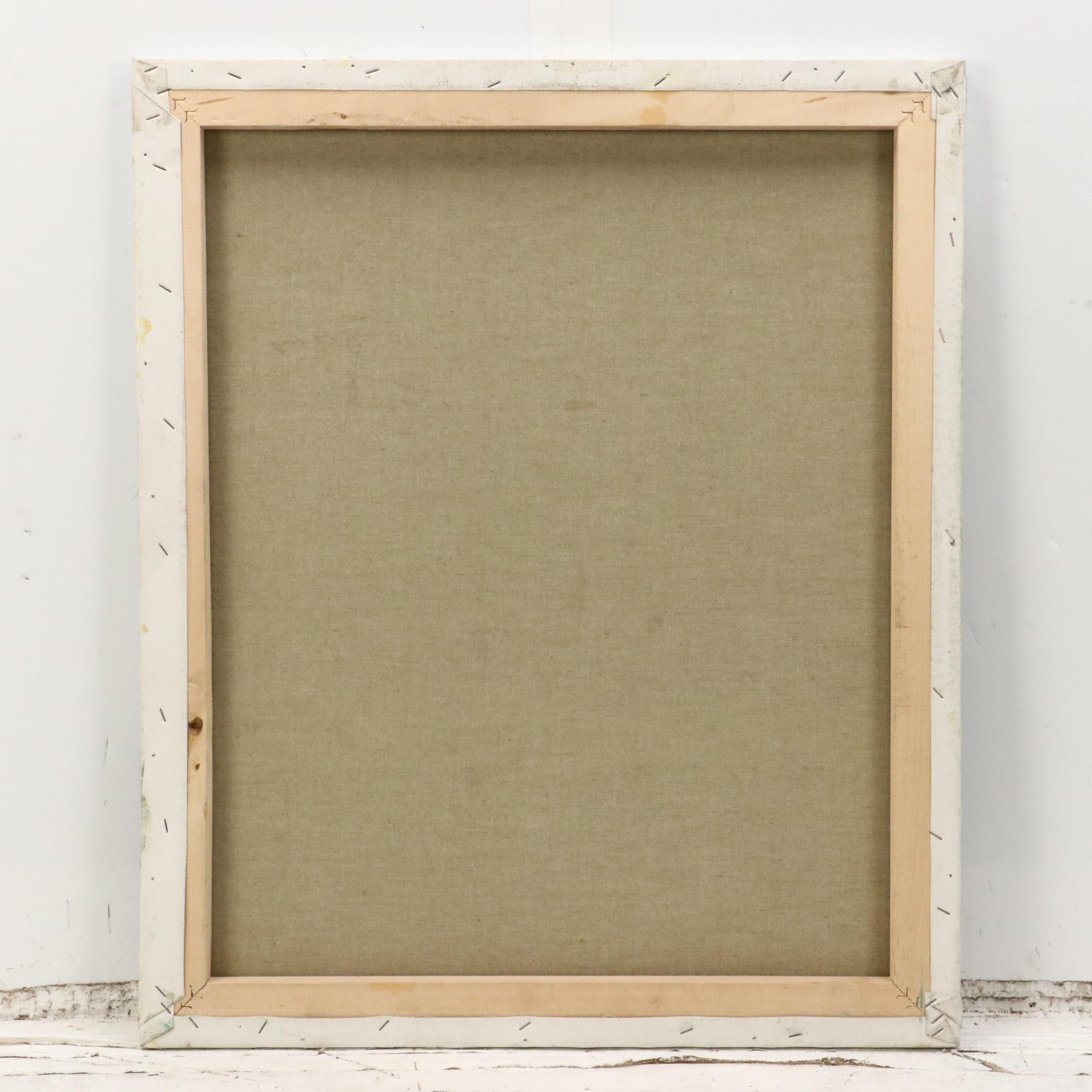 Mario Lazzari Coastal Landscape Oil Painting, Late 20th Century