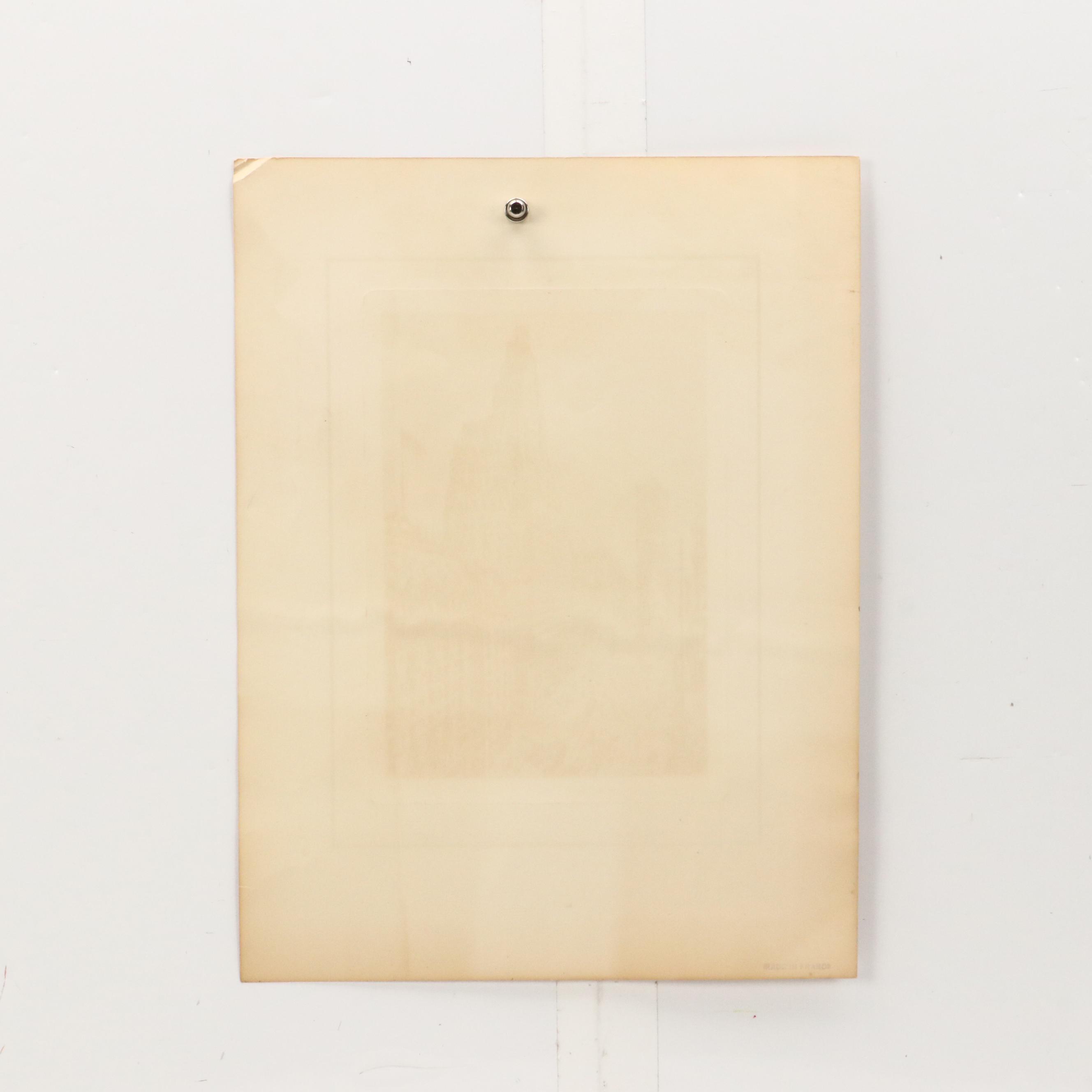 L. Meslay Etching "Times Square - New York"