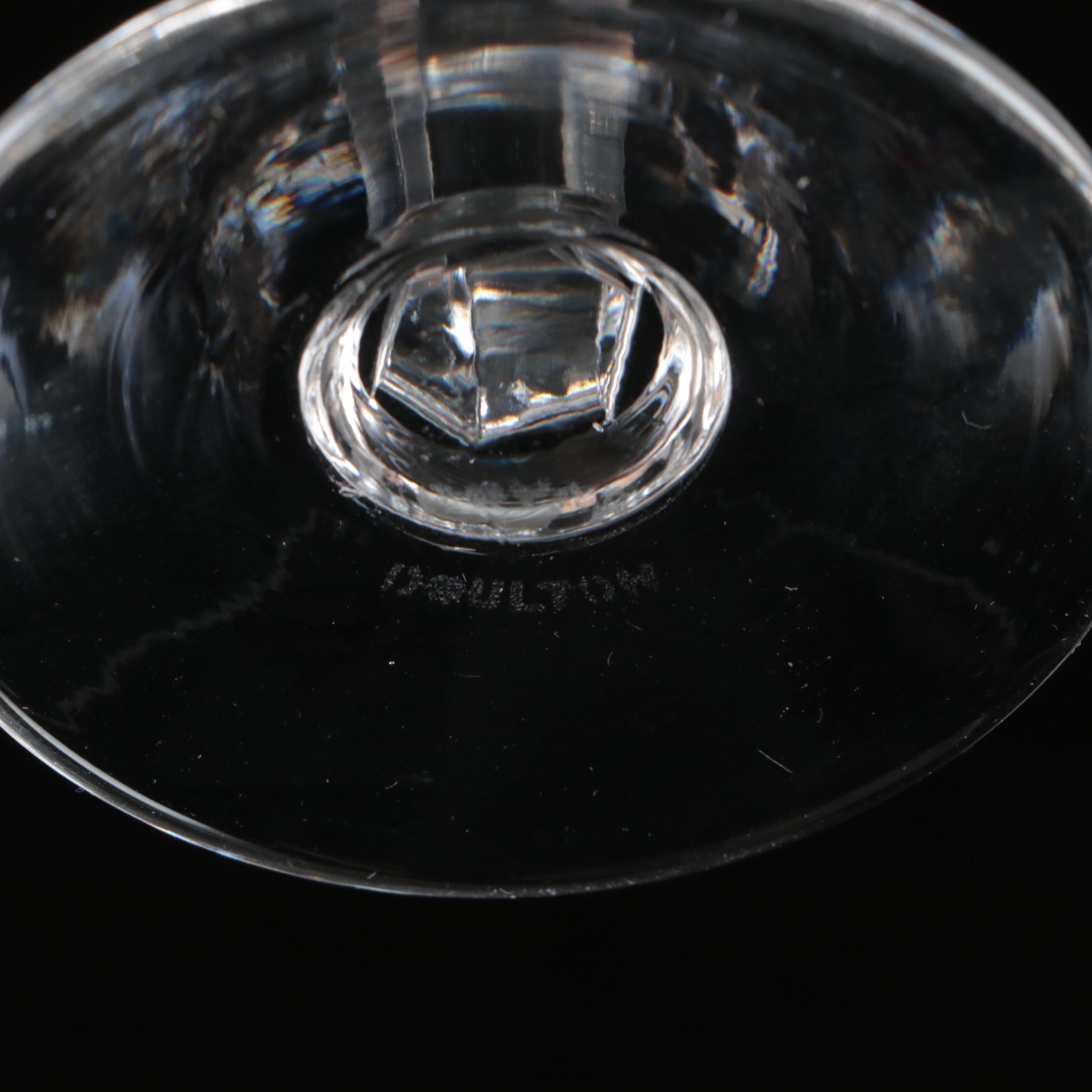 Royal Doulton "Vanborough" Crystal Claret Wine Glasses, 1972 - 1987