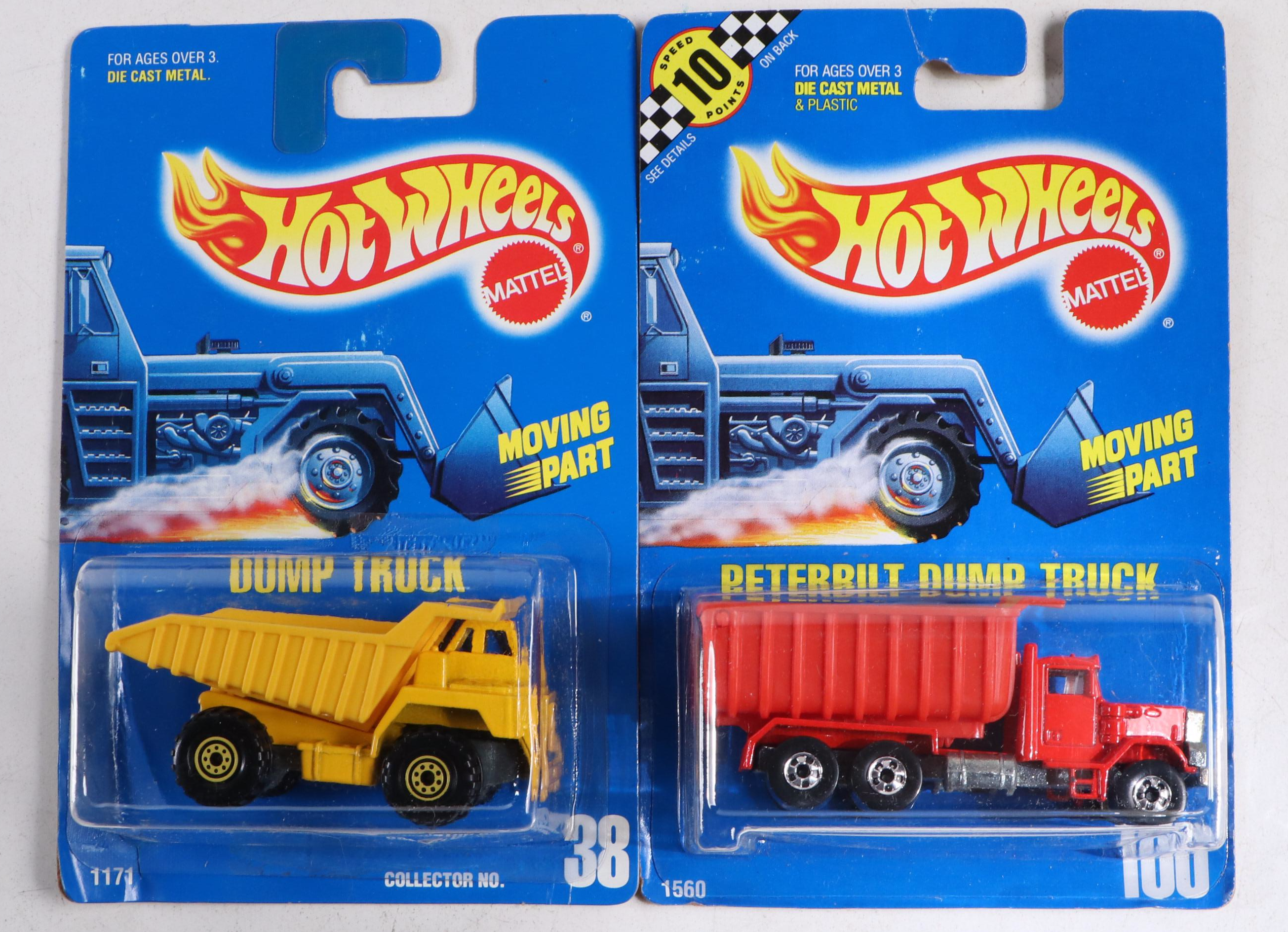 Hot Wheels "Oshkosh Cement Truck," "GT Racer" with More Cars and Canteen, 1990s