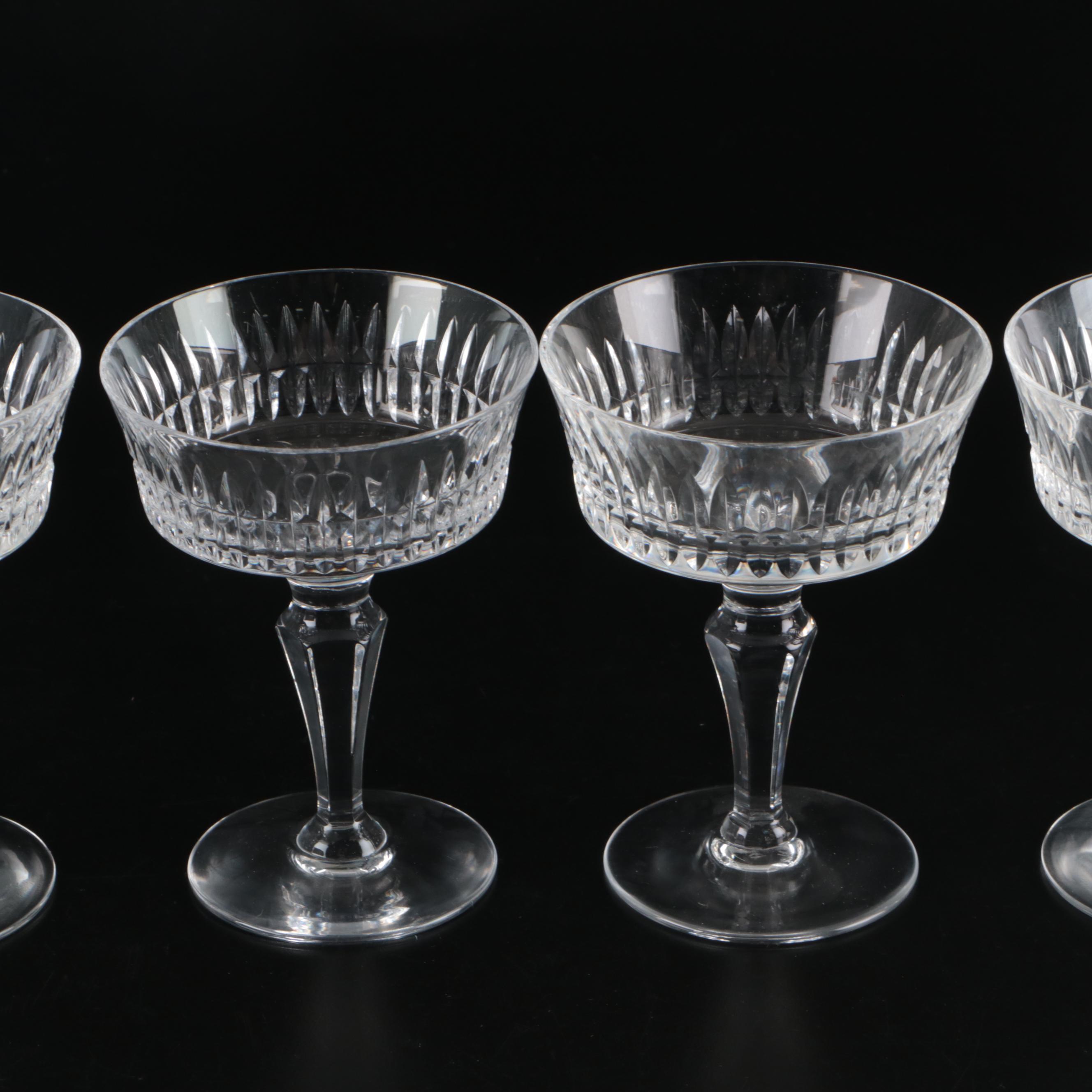 Royal Doulton "Vanborough" Crystal Champagne Coupes, 1972 - 1987