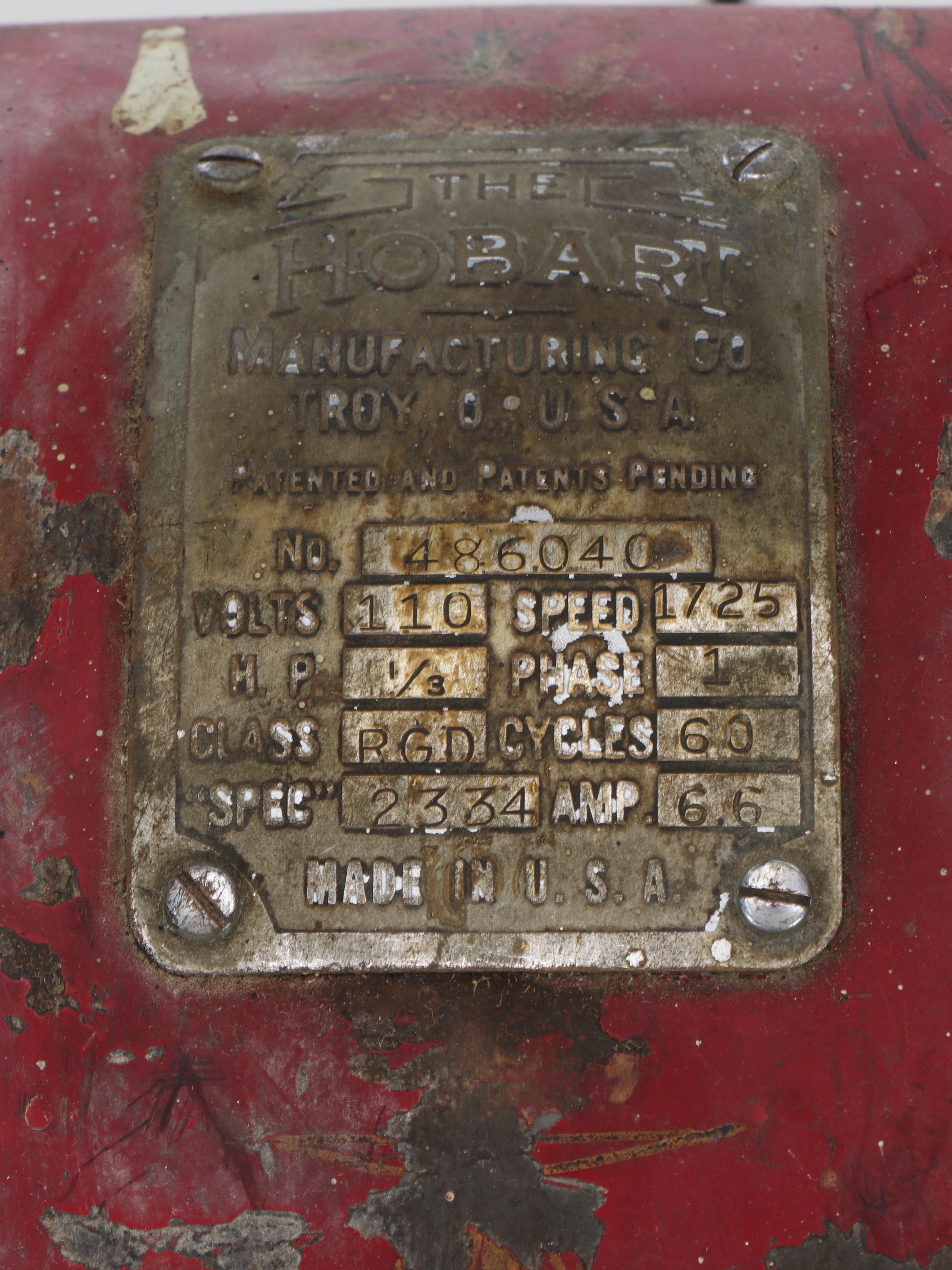 Vintage Hobart Metal Coffee Grinder and Tanks, Early to Mid-20th Century