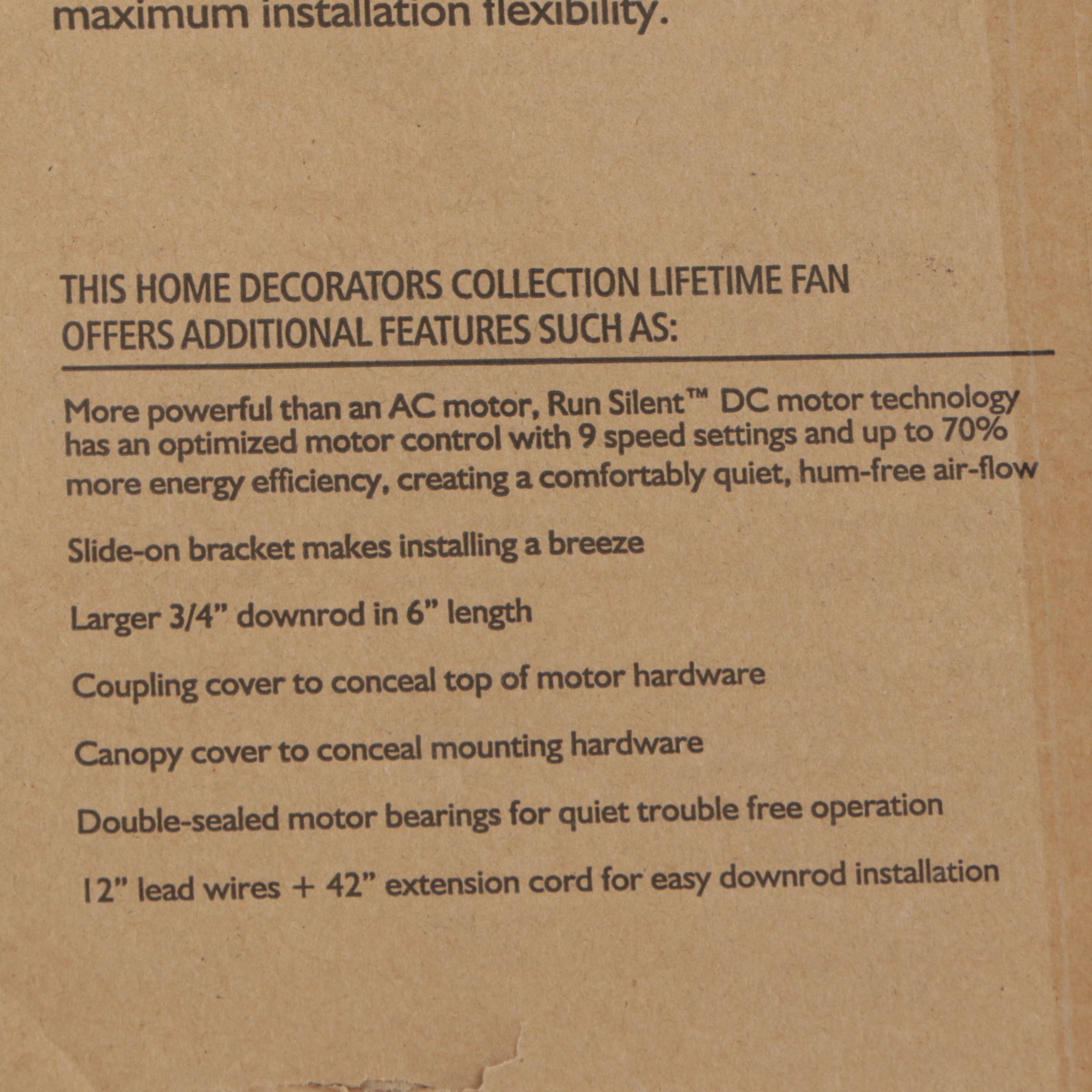 Home Decorators Tager 52" Indoor/Outdoor Ceiling Fan with Alexa/Google Assist