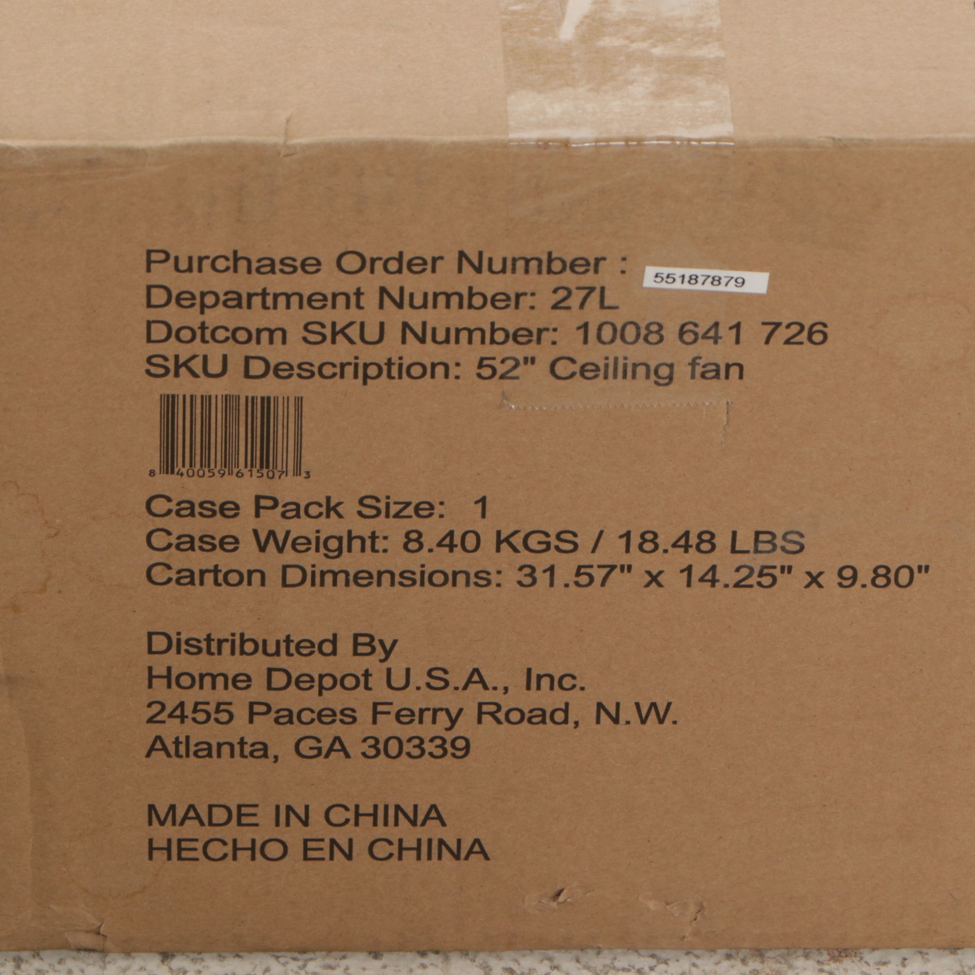 Home Decorators Tager 52" Indoor/Outdoor Ceiling Fan with Alexa/Google Assist