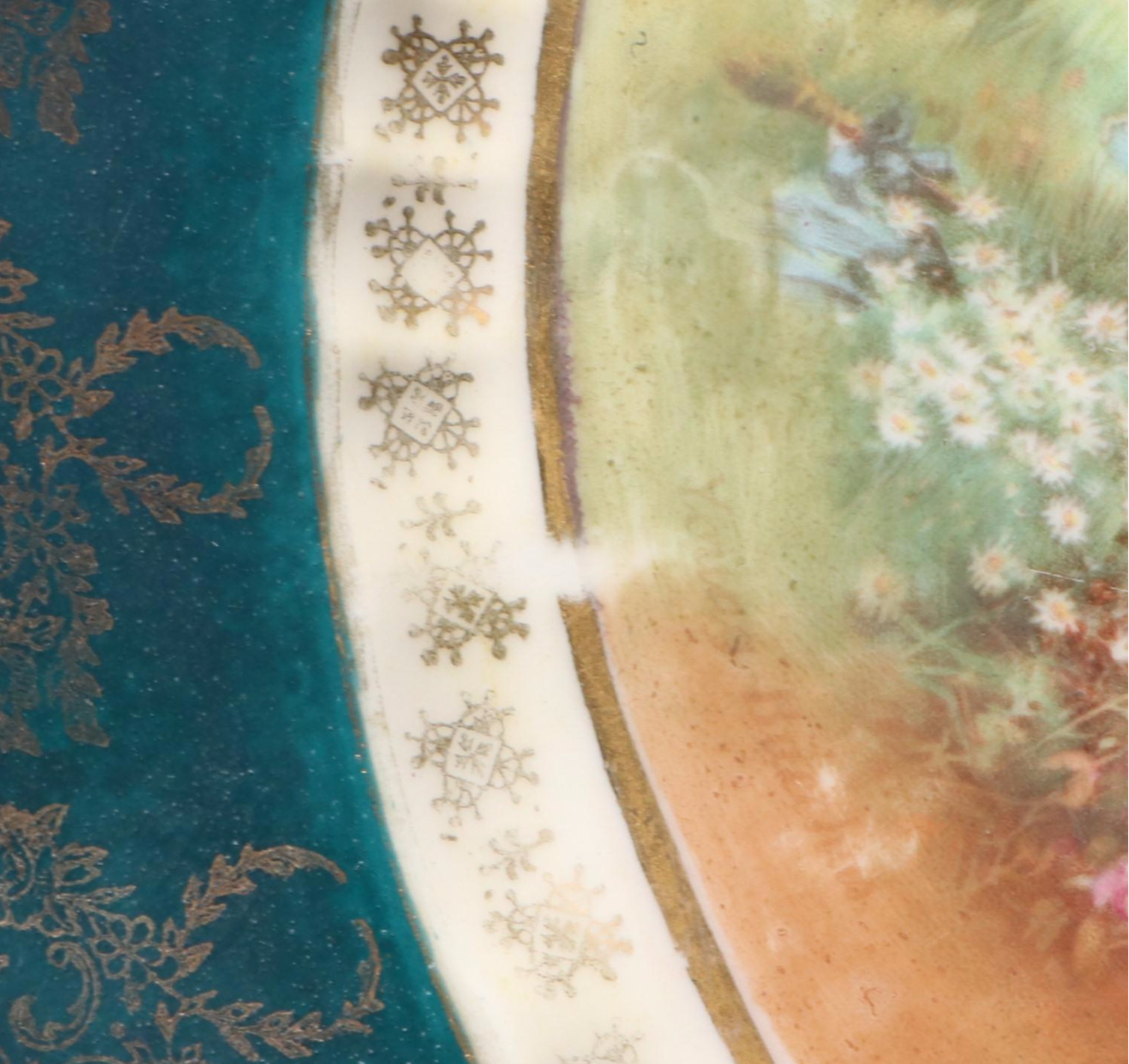 Royal Vienna Style Porcelain Cabinet Plates and Bowls