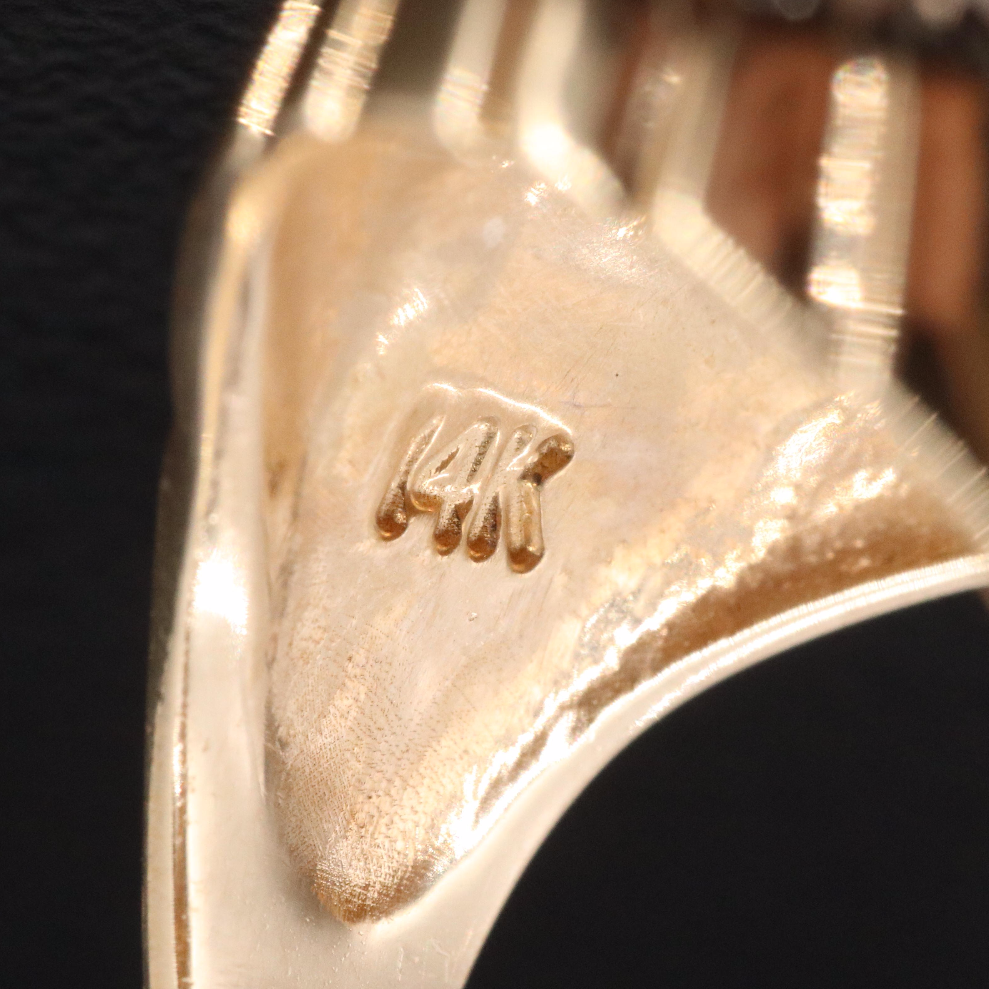 Erté by Circle of Fine Arts 14K Amethyst, Mother-of-Pearl and Diamond Ring