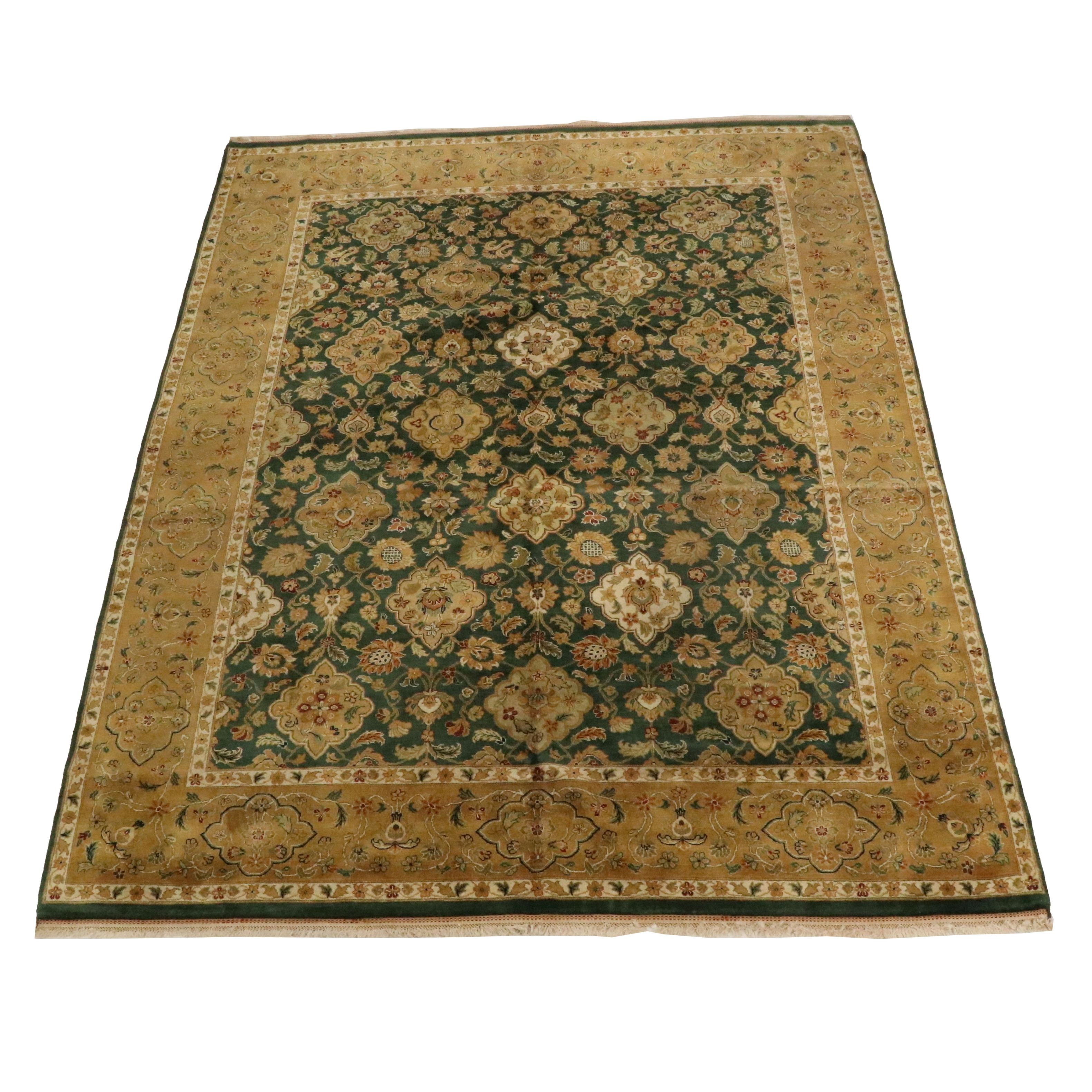 9' x 12'2 Hand-Knotted Persian Agra Area Rug