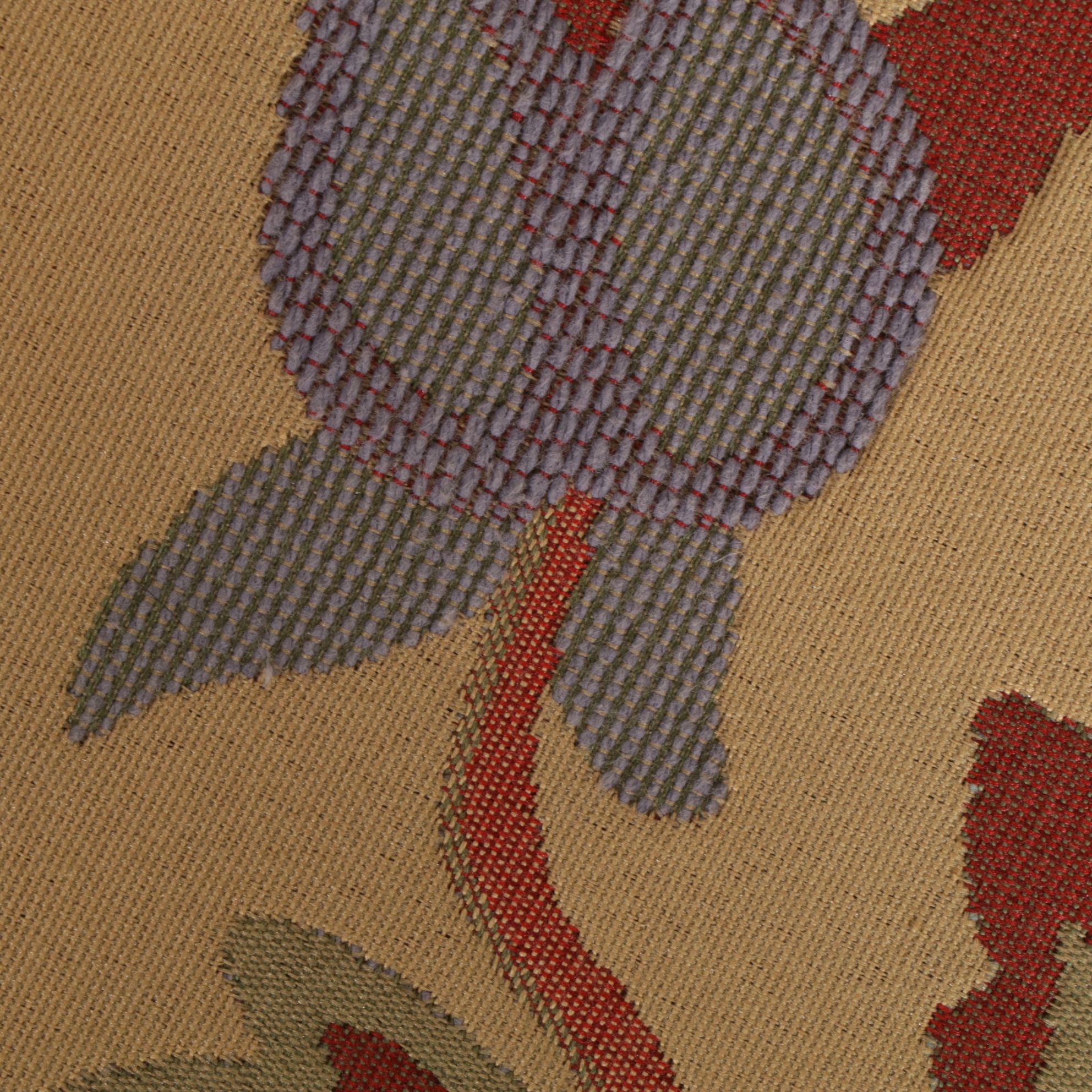 Upholstered Fan-Back Armchair and Ottoman