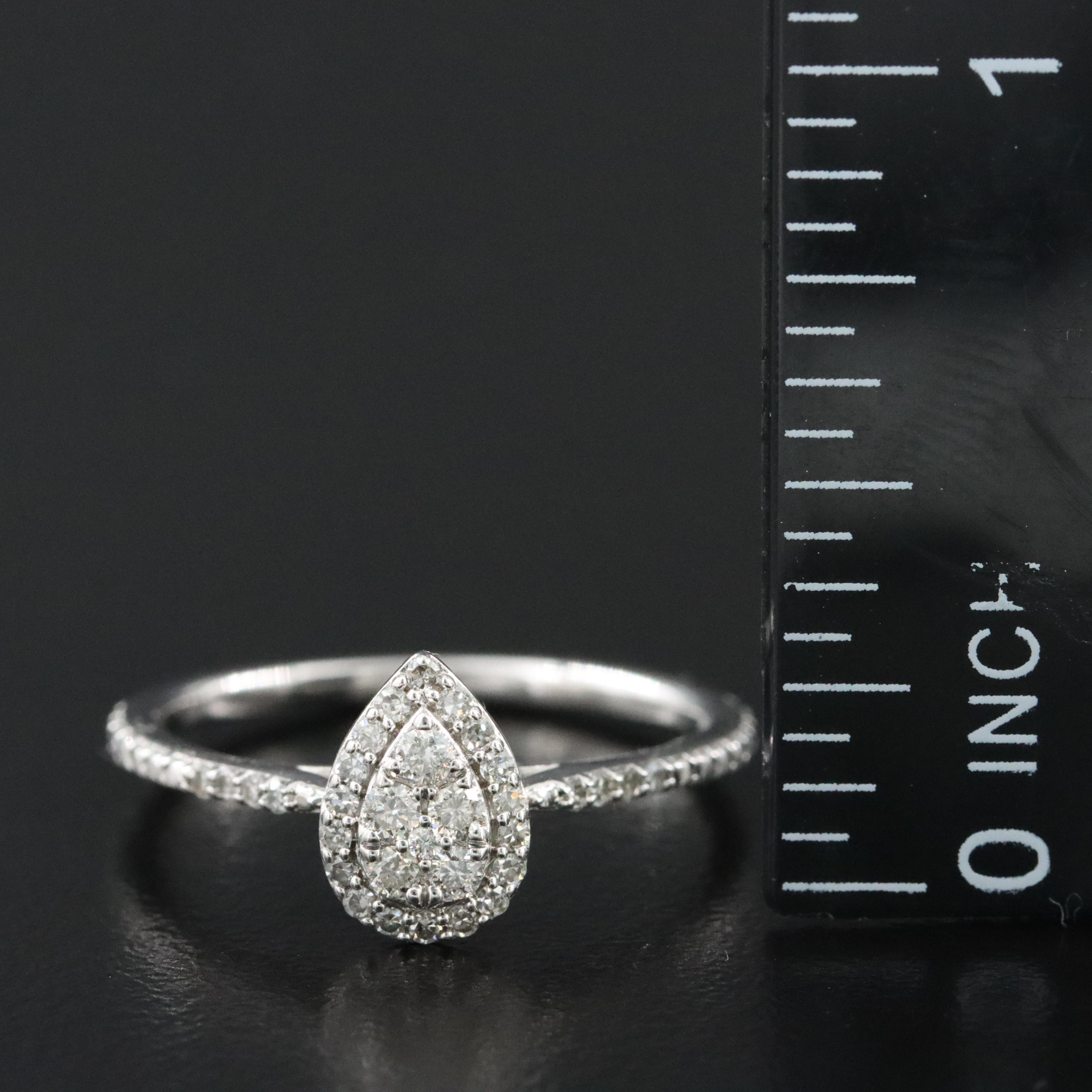 10K 0.32 CTW Diamond Ring