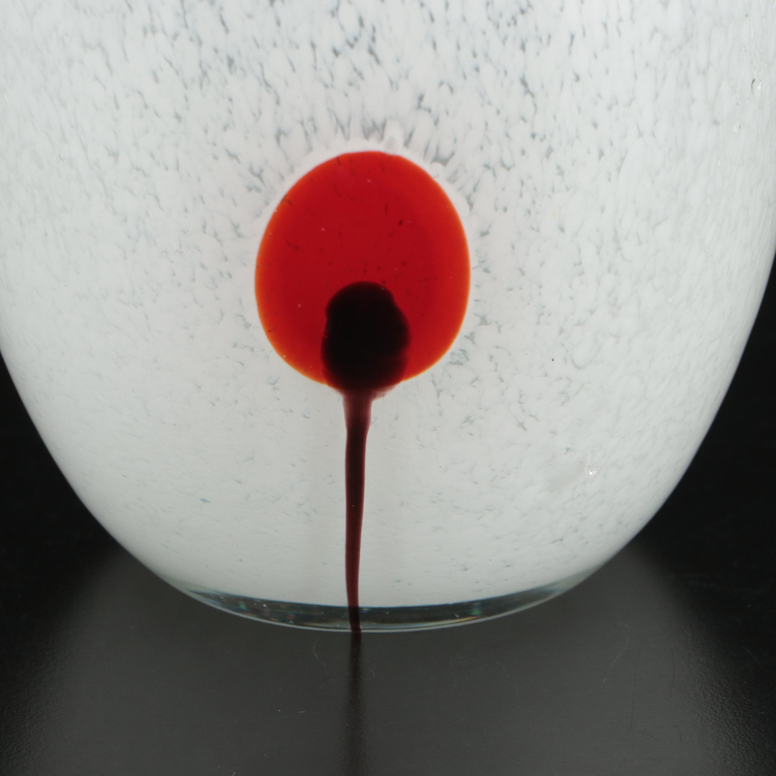 Carlo Moretti Murano Art Glass Vase