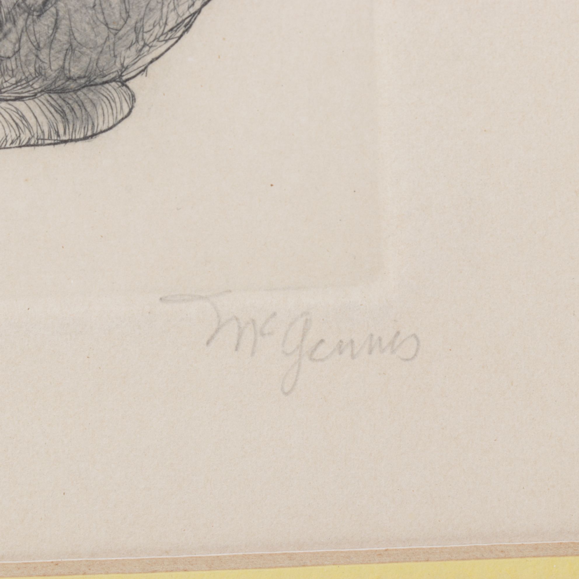 Christine McGennis "Wood Duck" Etching, Late 20th Century