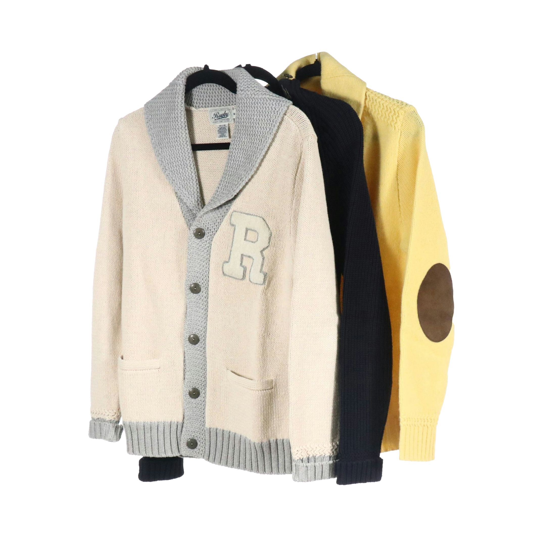 Men's Ralph Lauren Rugby Wool, Cotton and Linen Knit Sweaters