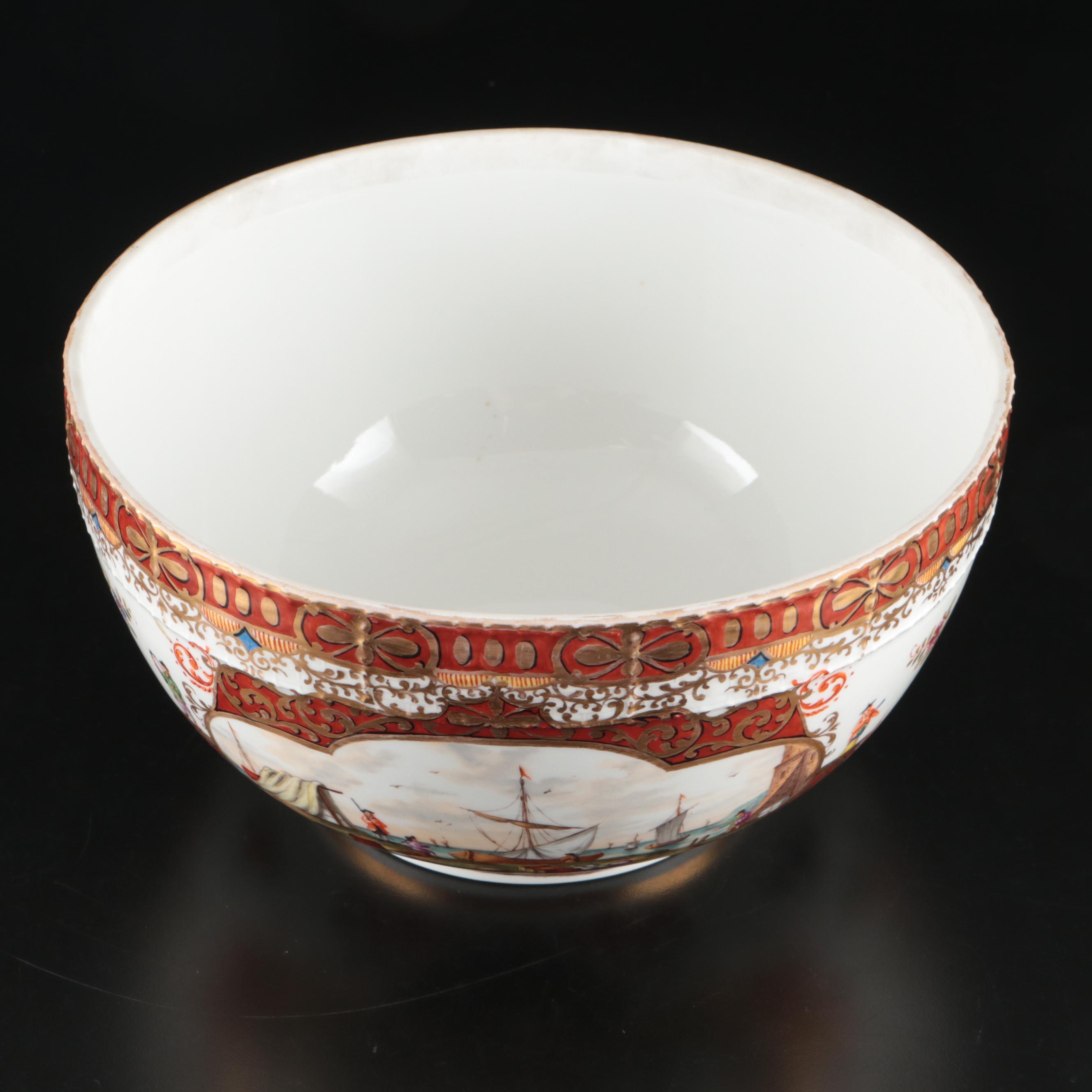 KPM Porcelain Tureen with Baby Bacchus Finial, 1870-1945