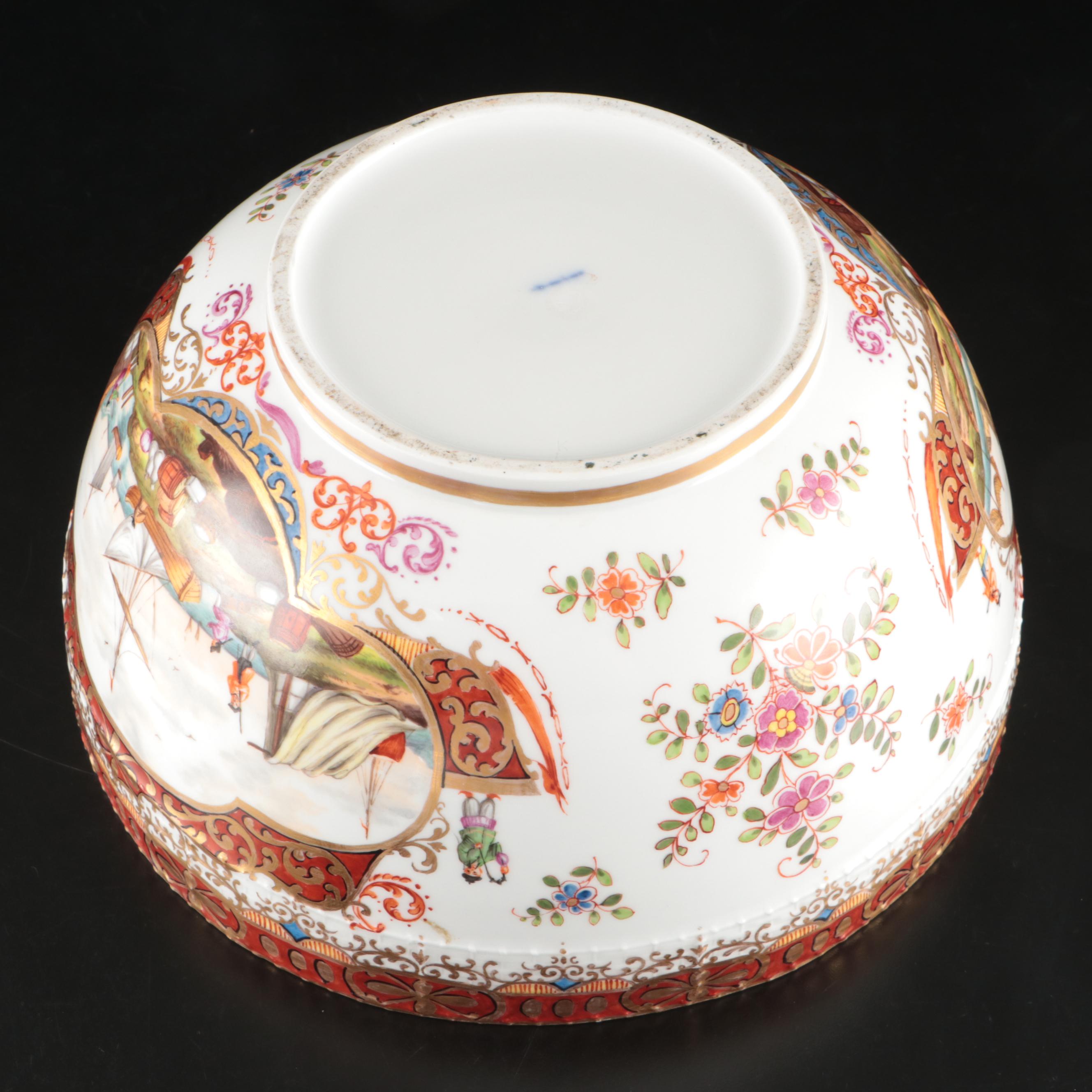 KPM Porcelain Tureen with Baby Bacchus Finial, 1870-1945