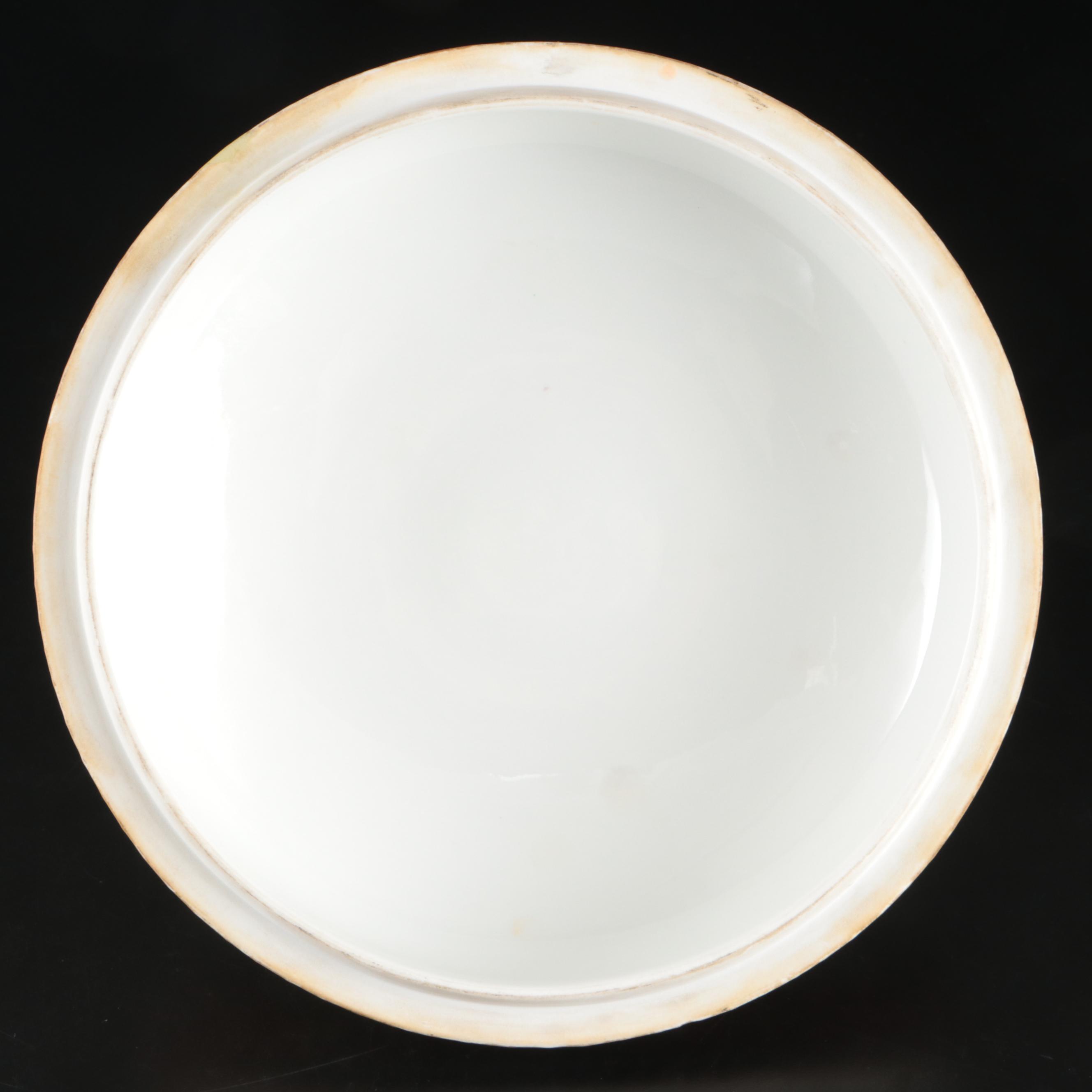 KPM Porcelain Tureen with Baby Bacchus Finial, 1870-1945