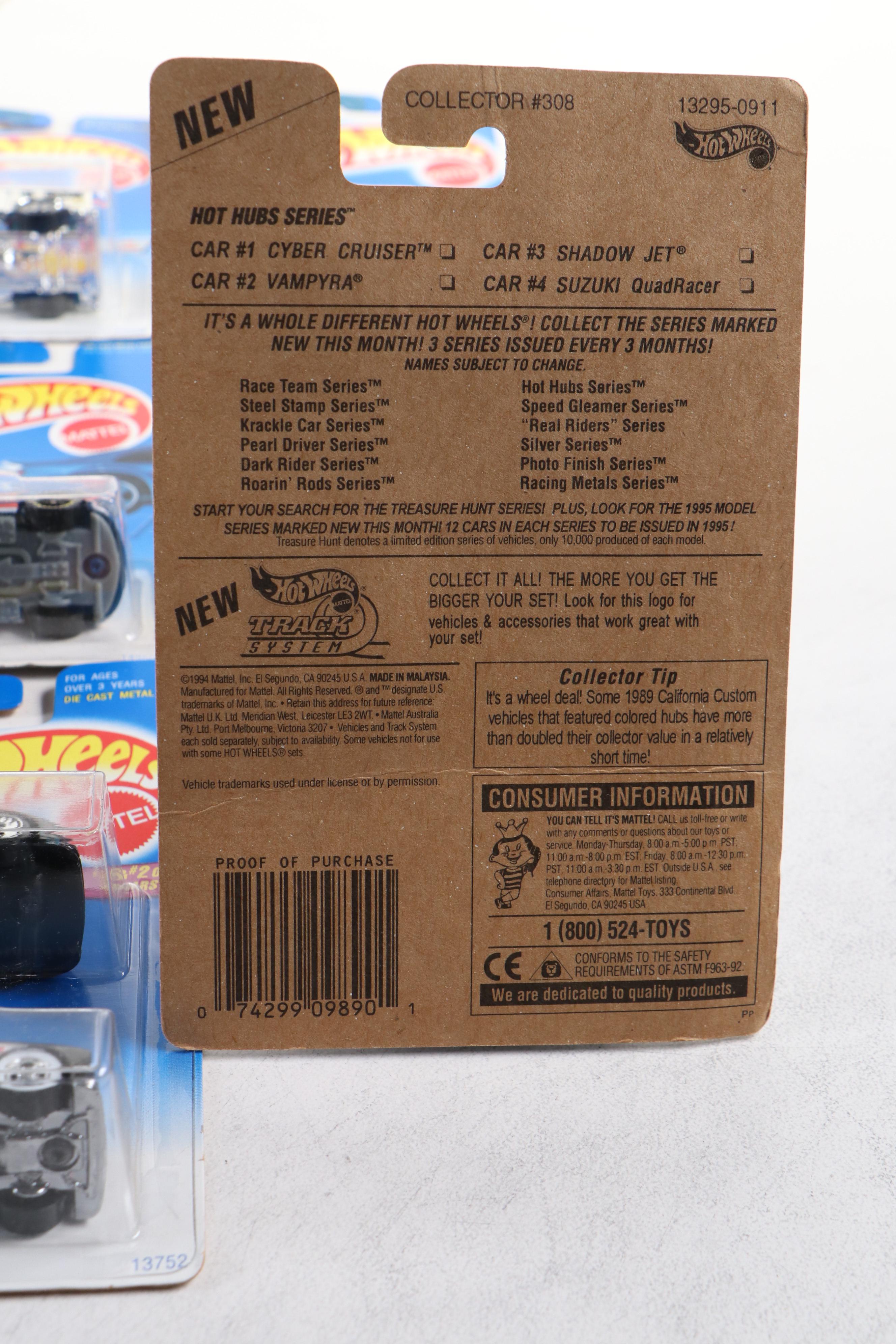Hot Wheels "Racing Team," "Camaro Convertible" and More Toy Cars, 1992–1995