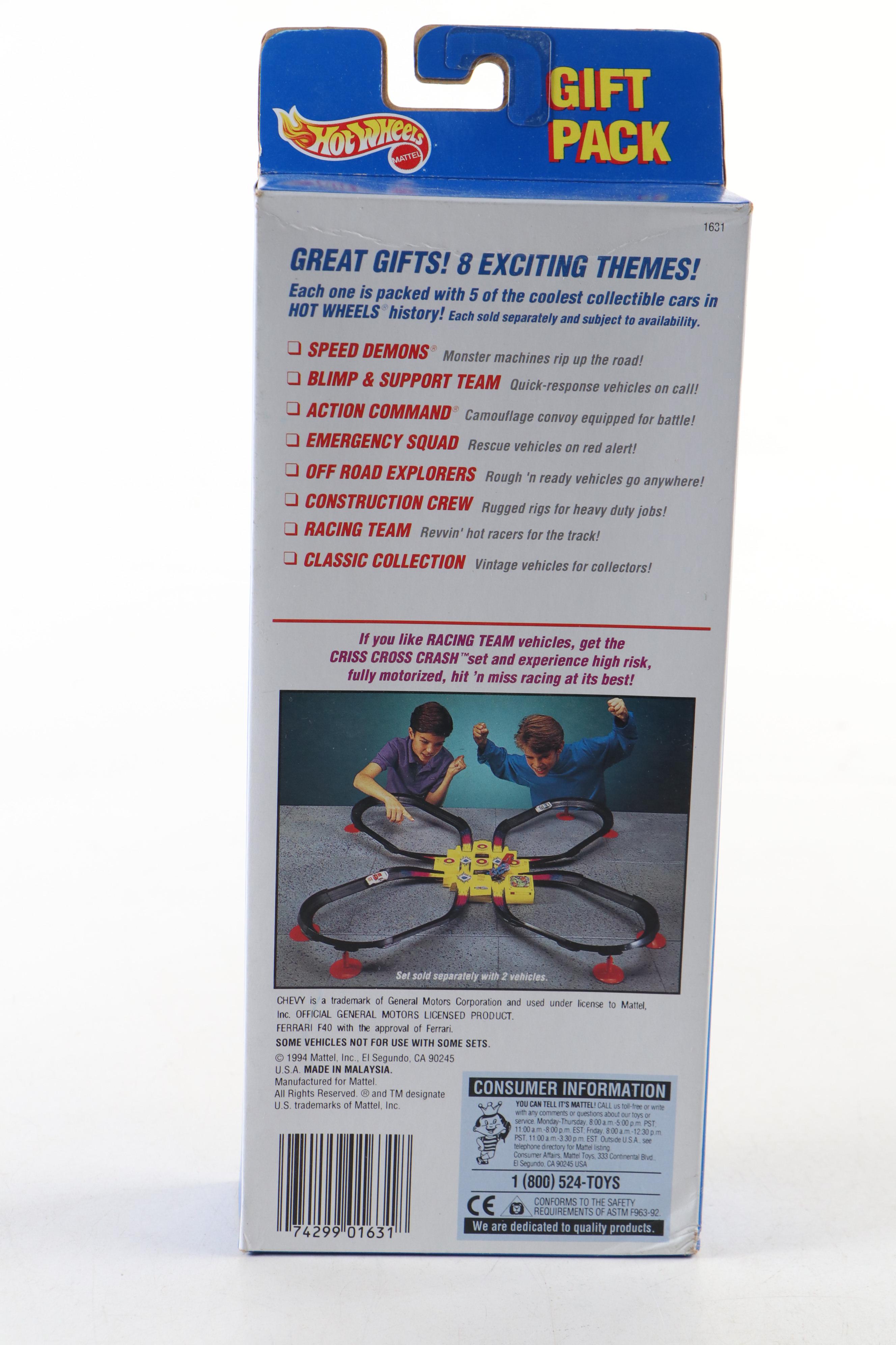 Hot Wheels "Racing Team," "Camaro Convertible" and More Toy Cars, 1992–1995