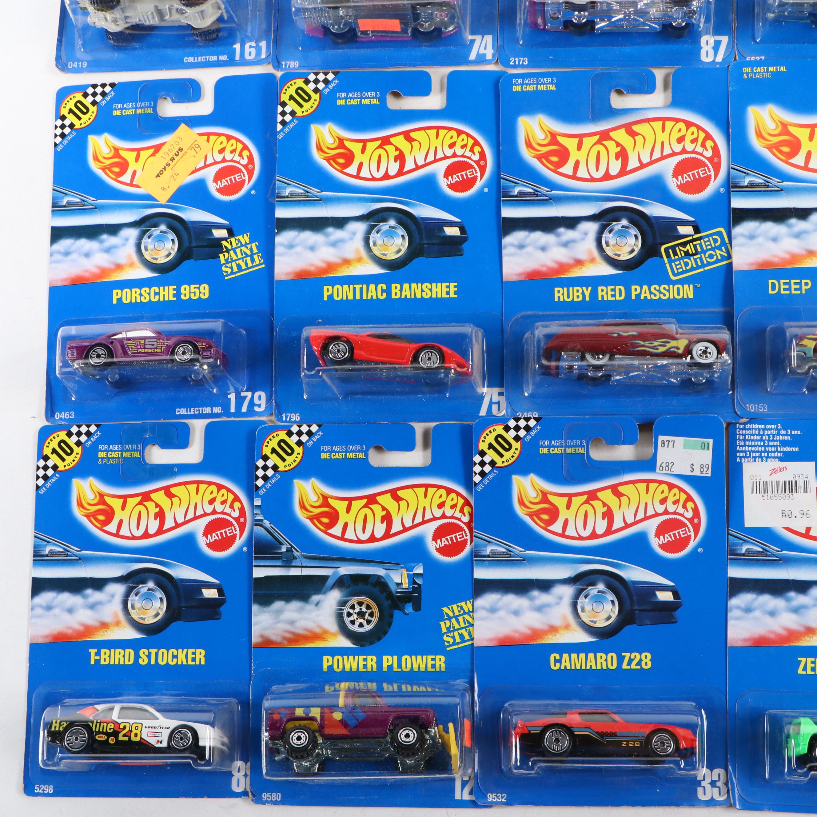 Hot Wheels "City Mini Market," "Mercedes SL" and More Toy Cars, 1990-1991