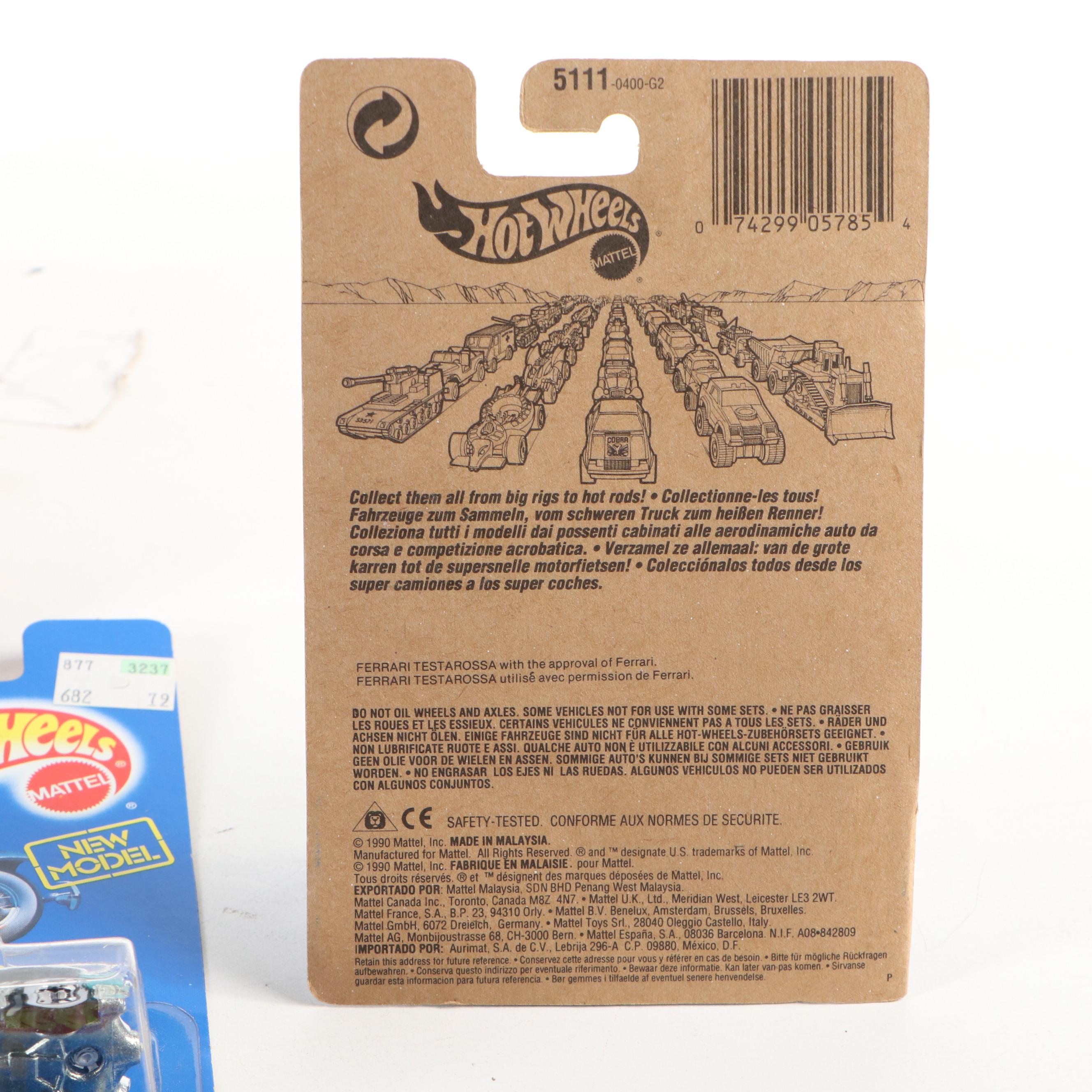 Hot Wheels "City Mini Market," "Mercedes SL" and More Toy Cars, 1990-1991