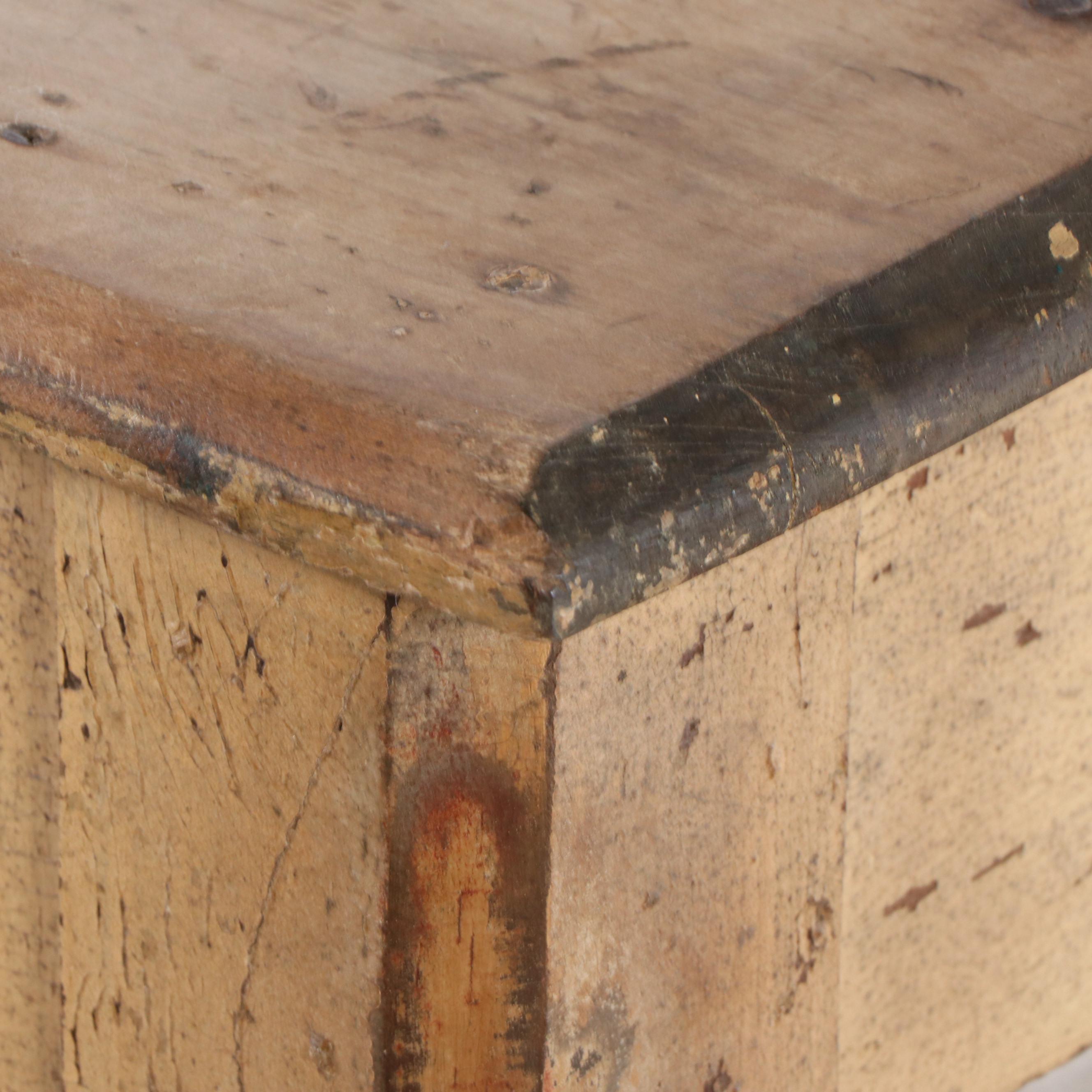 Country Sheraton Style Painted Wood Work Table