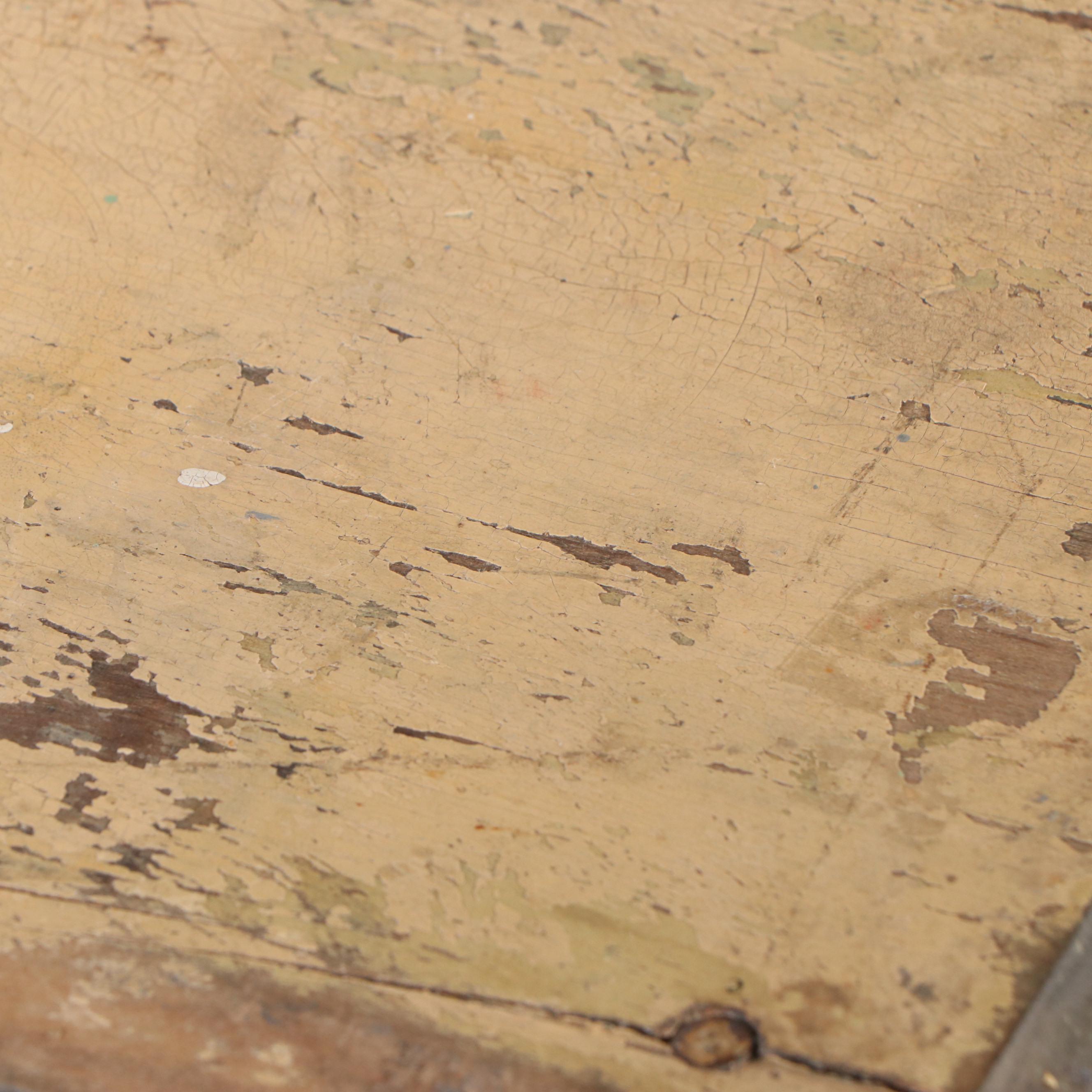 Country Sheraton Style Painted Wood Work Table