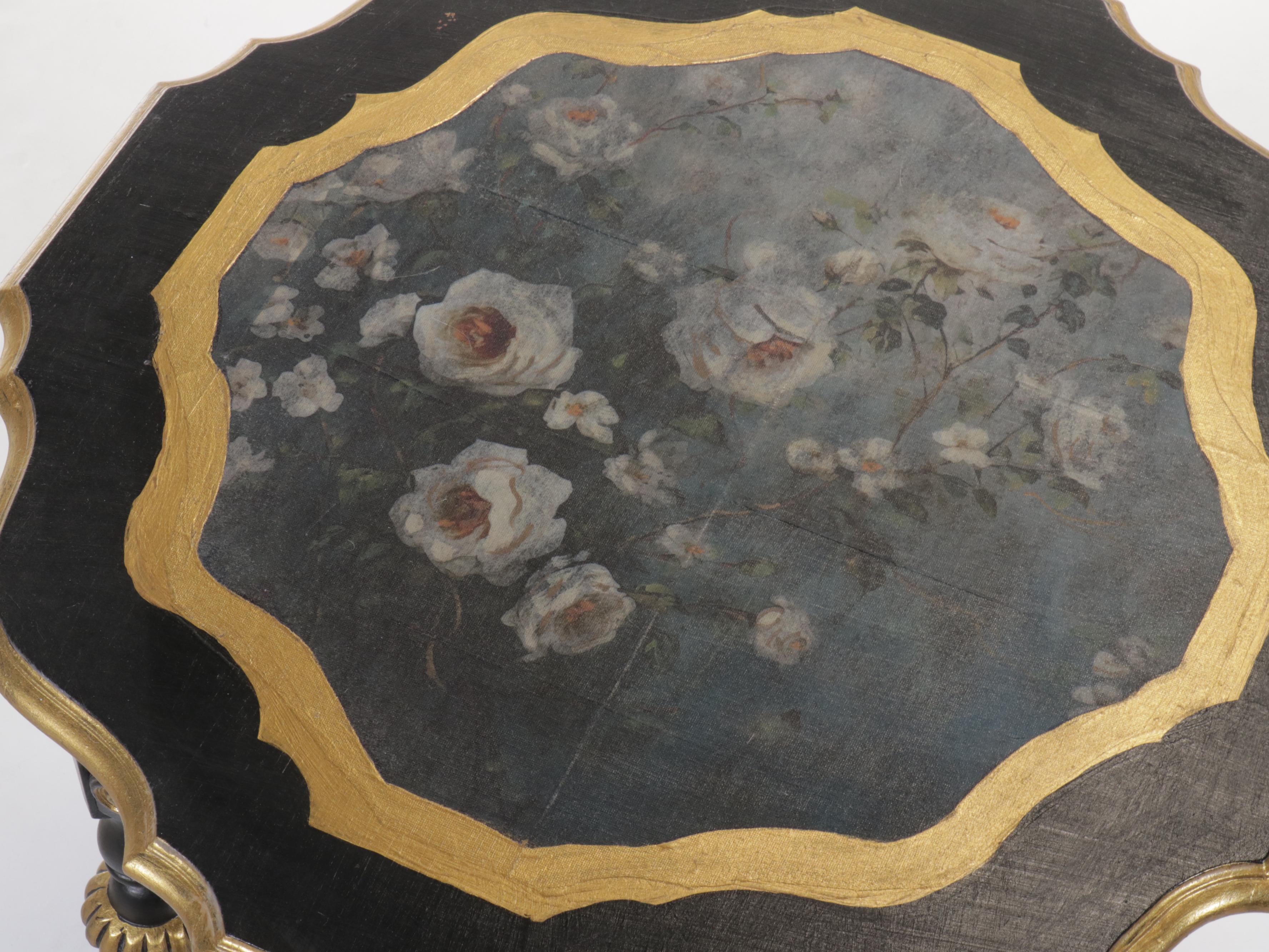 Victorian Style Painted Occasional Table, Early to Mid-20th Century