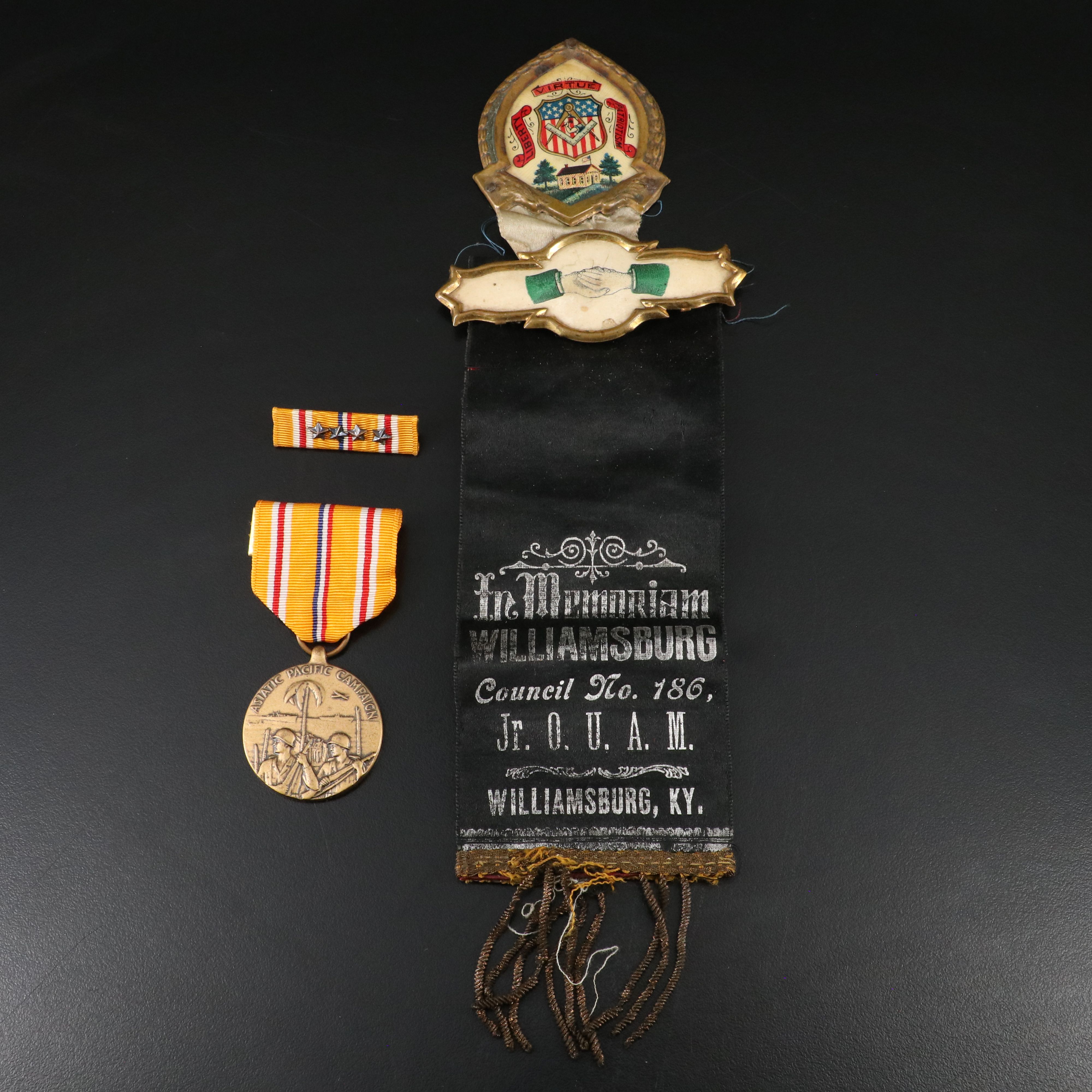 Two Medals and Ribbons