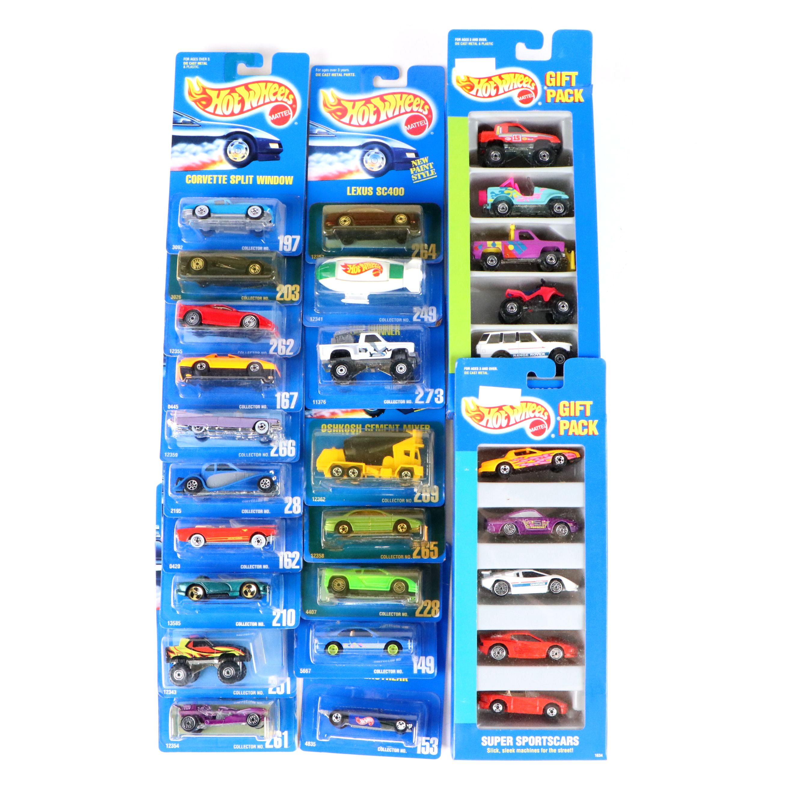 Hot Wheels "Off Road Explorers" Gift Pack and More Cars, 1991