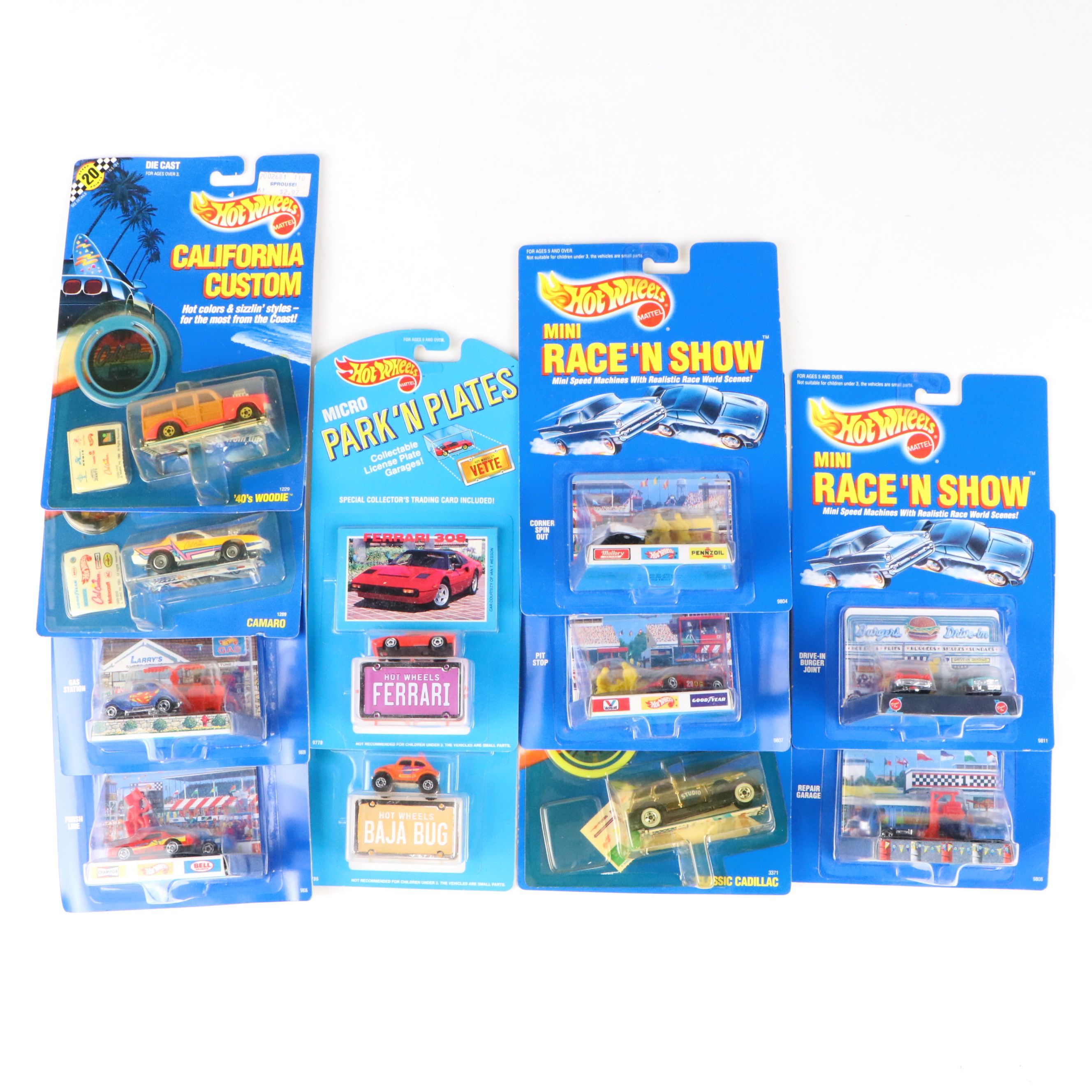 Hot Wheels "Repair Garage," "Camaro," and More Toy Cars, 1989