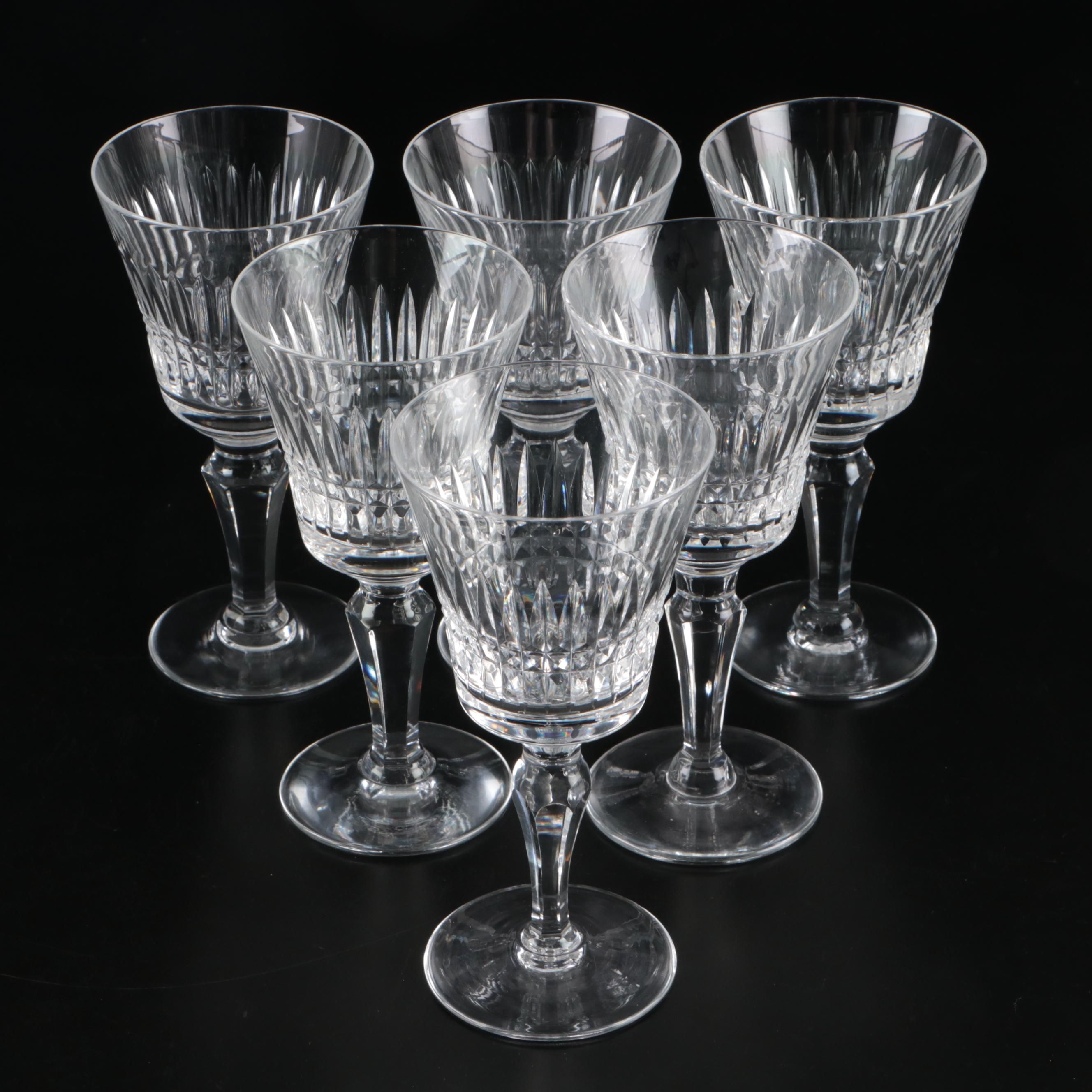 Royal Doulton "Vanborough" Crystal Claret Wine Glasses, 1972 - 1987