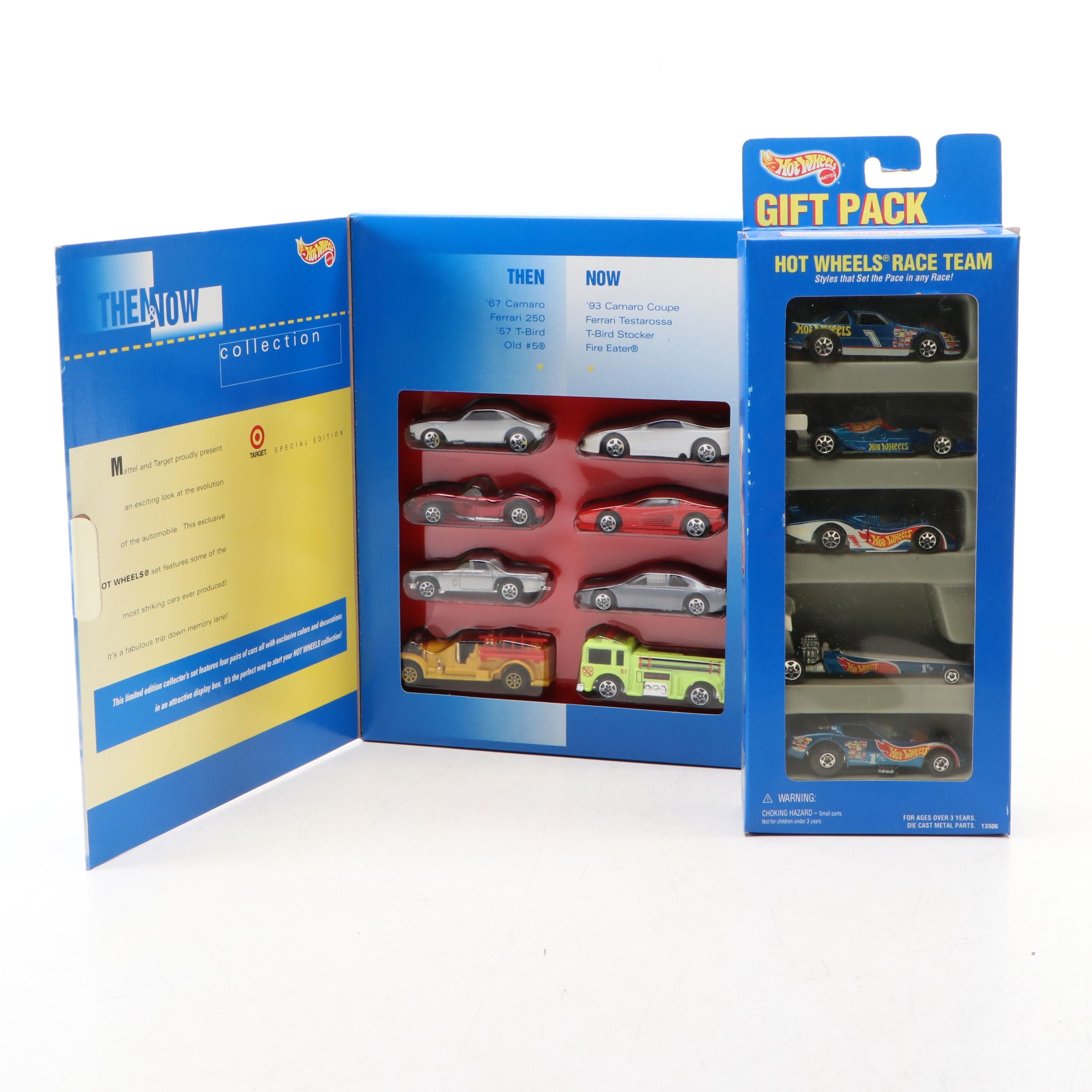 Hot Wheels "Then & Now" Collection and "Hot Wheels Race Team" Gift Pack, 1995