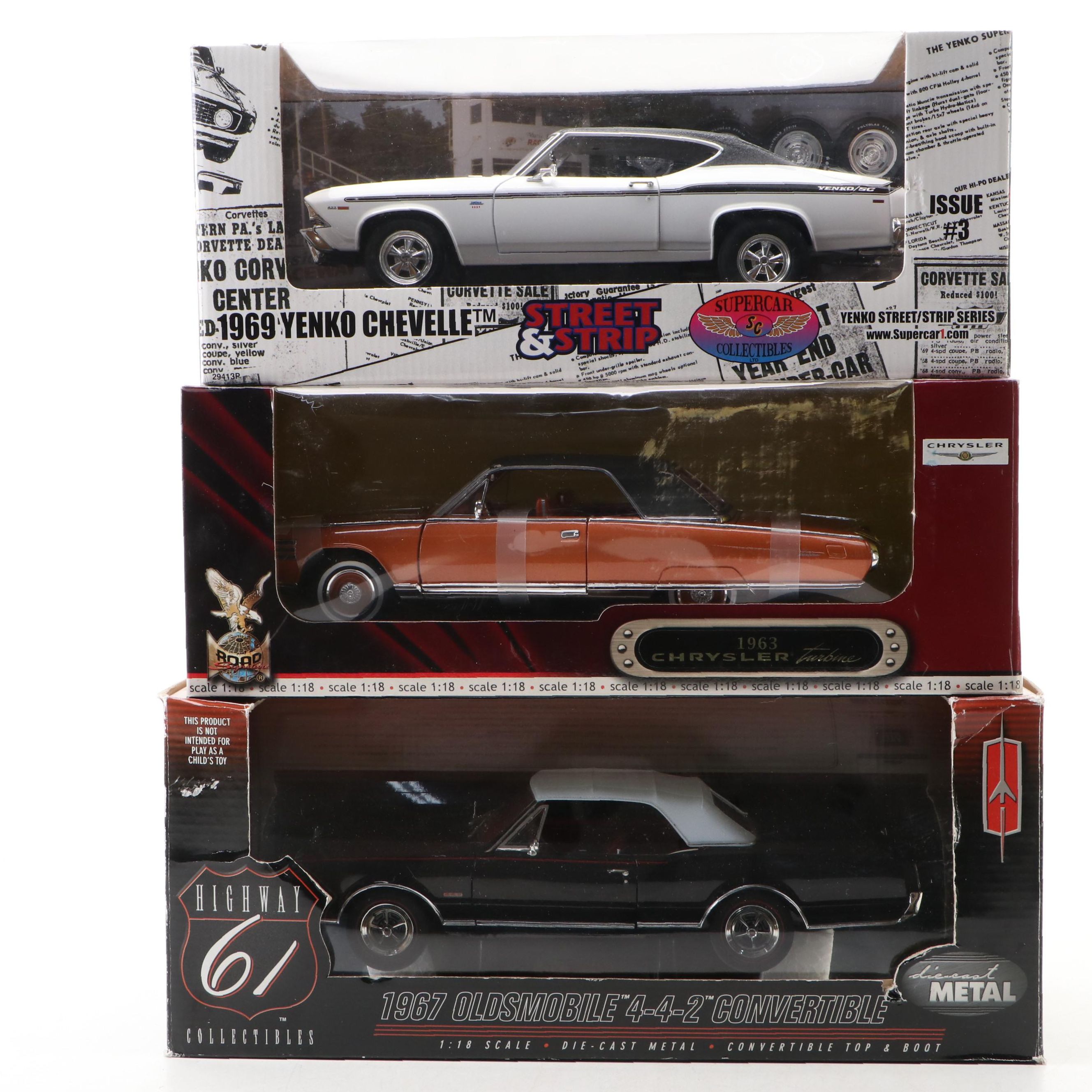 1960s Supercar, Highway 61 & Ertl Collectibles Scale Model Muscle Cars