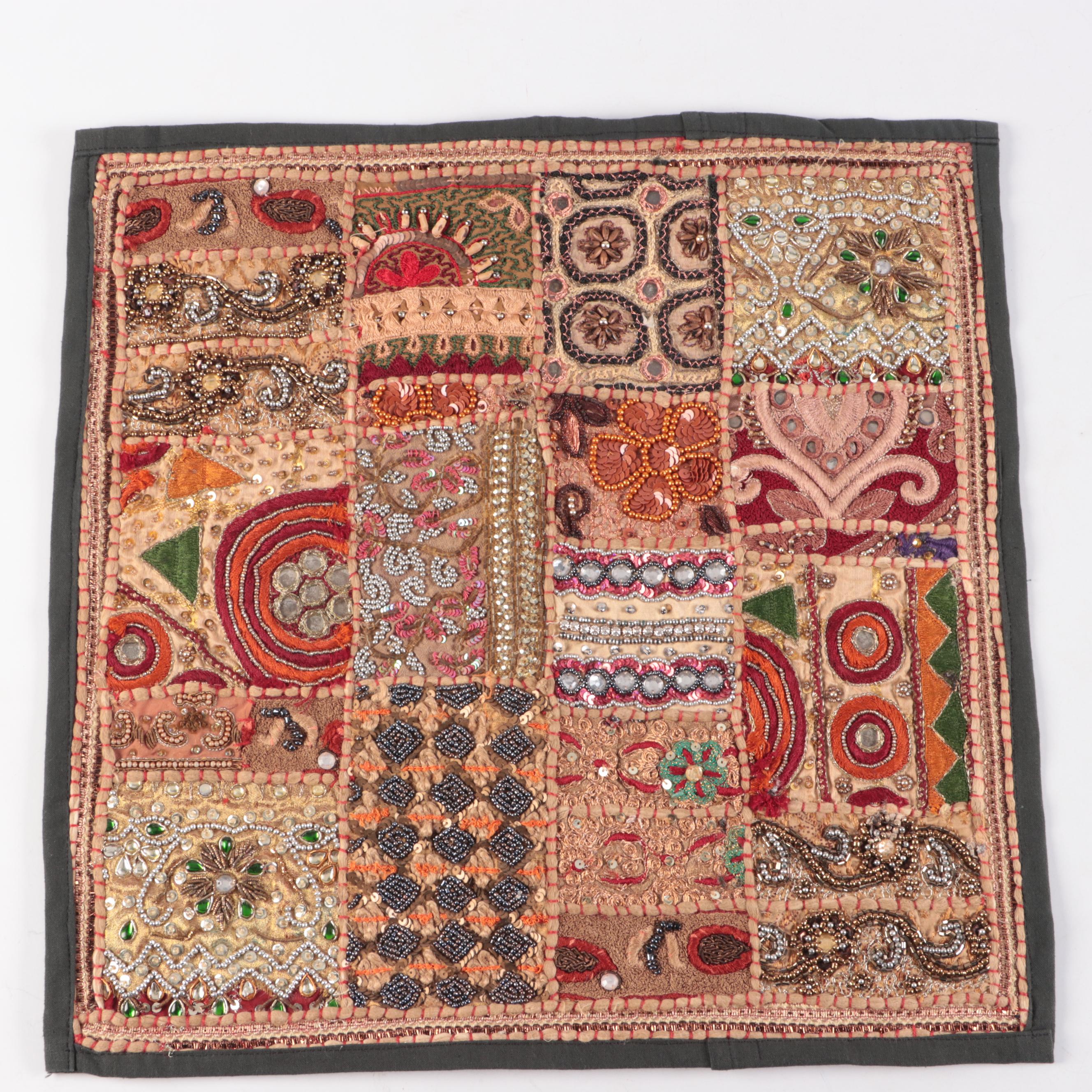 Kalanjalie Indian Style Embellished and Beaded Accent Pillow Covers