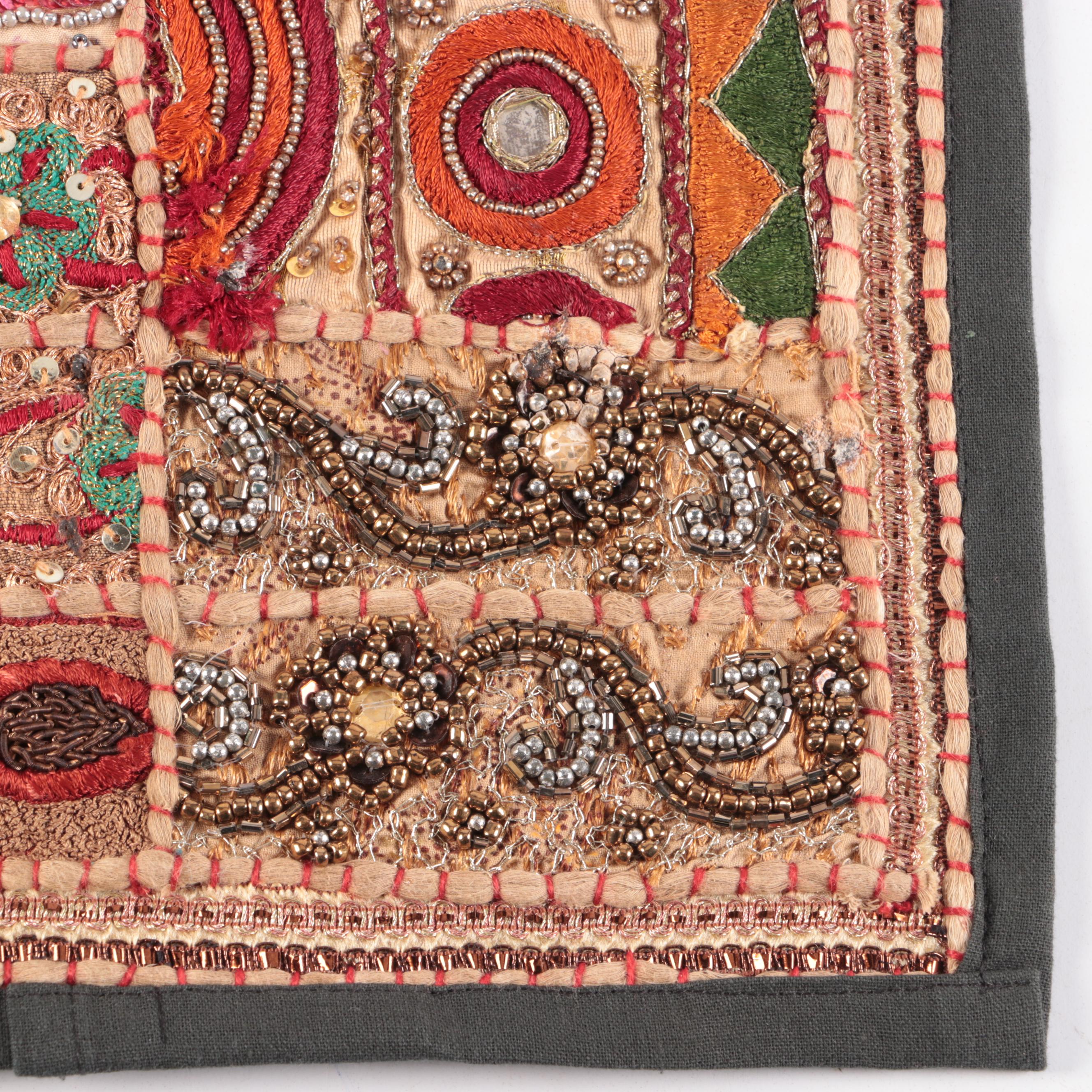 Kalanjalie Indian Style Embellished and Beaded Accent Pillow Covers