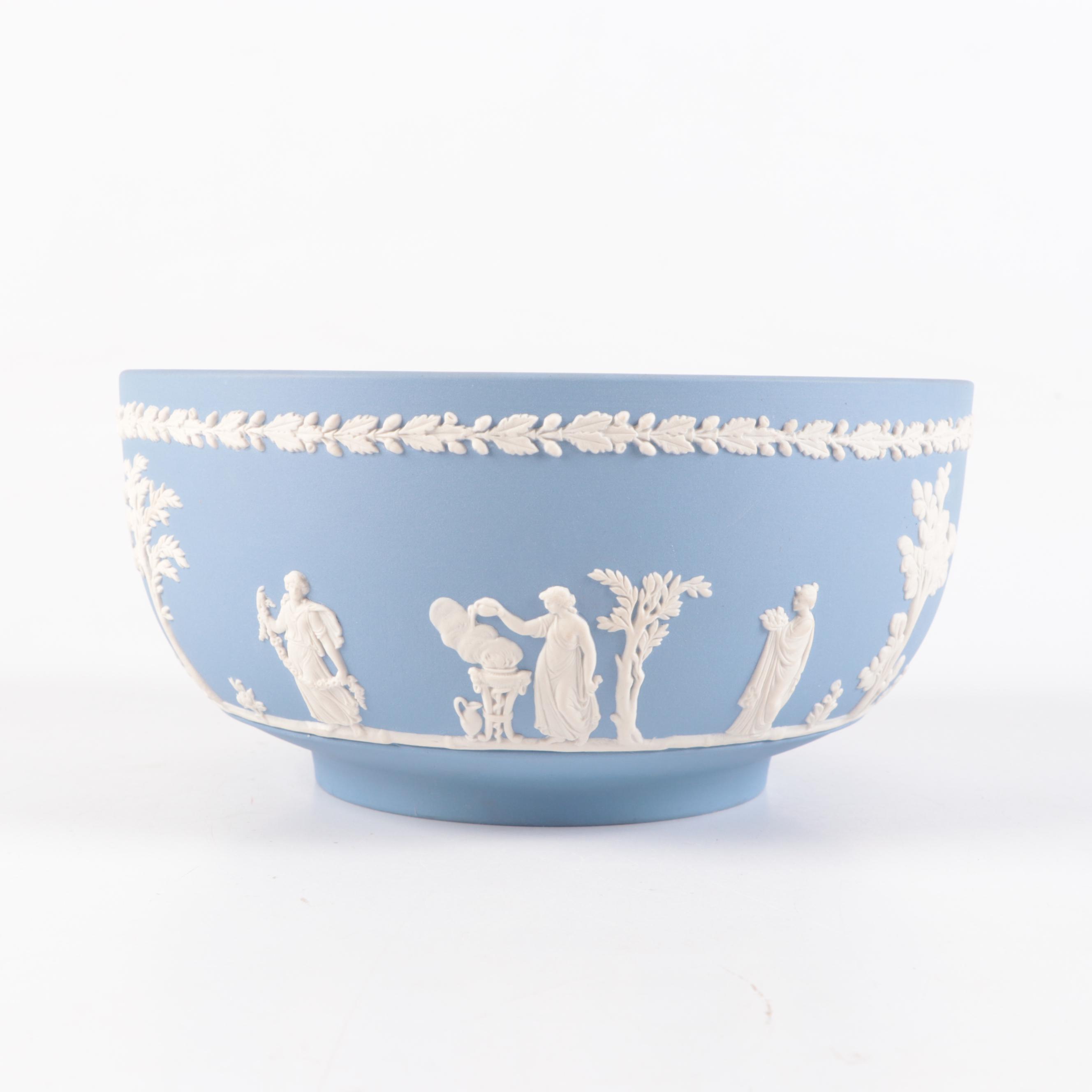 Wedgwood Blue Jasperware Centerpiece Bowl