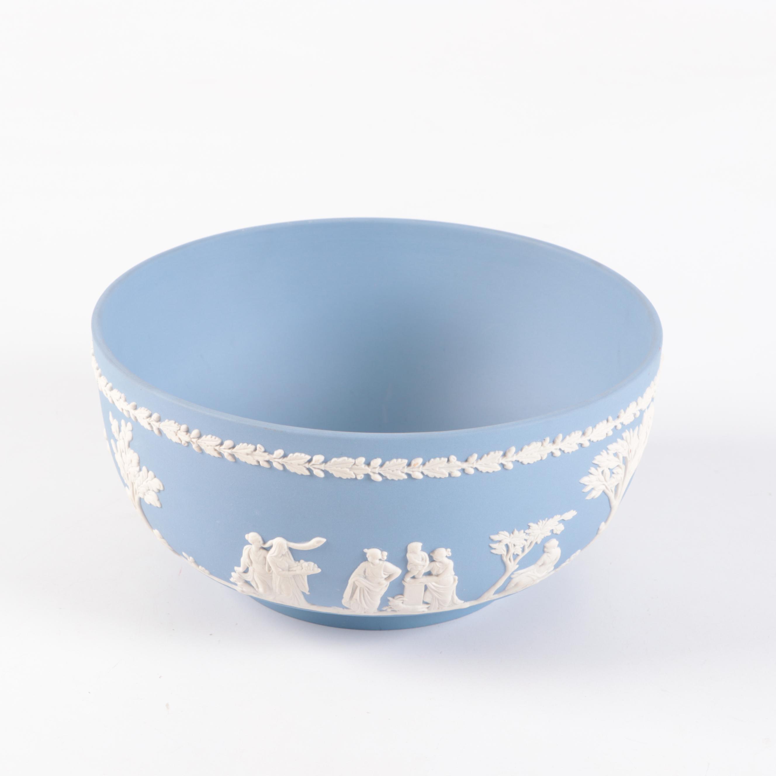 Wedgwood Blue Jasperware Centerpiece Bowl