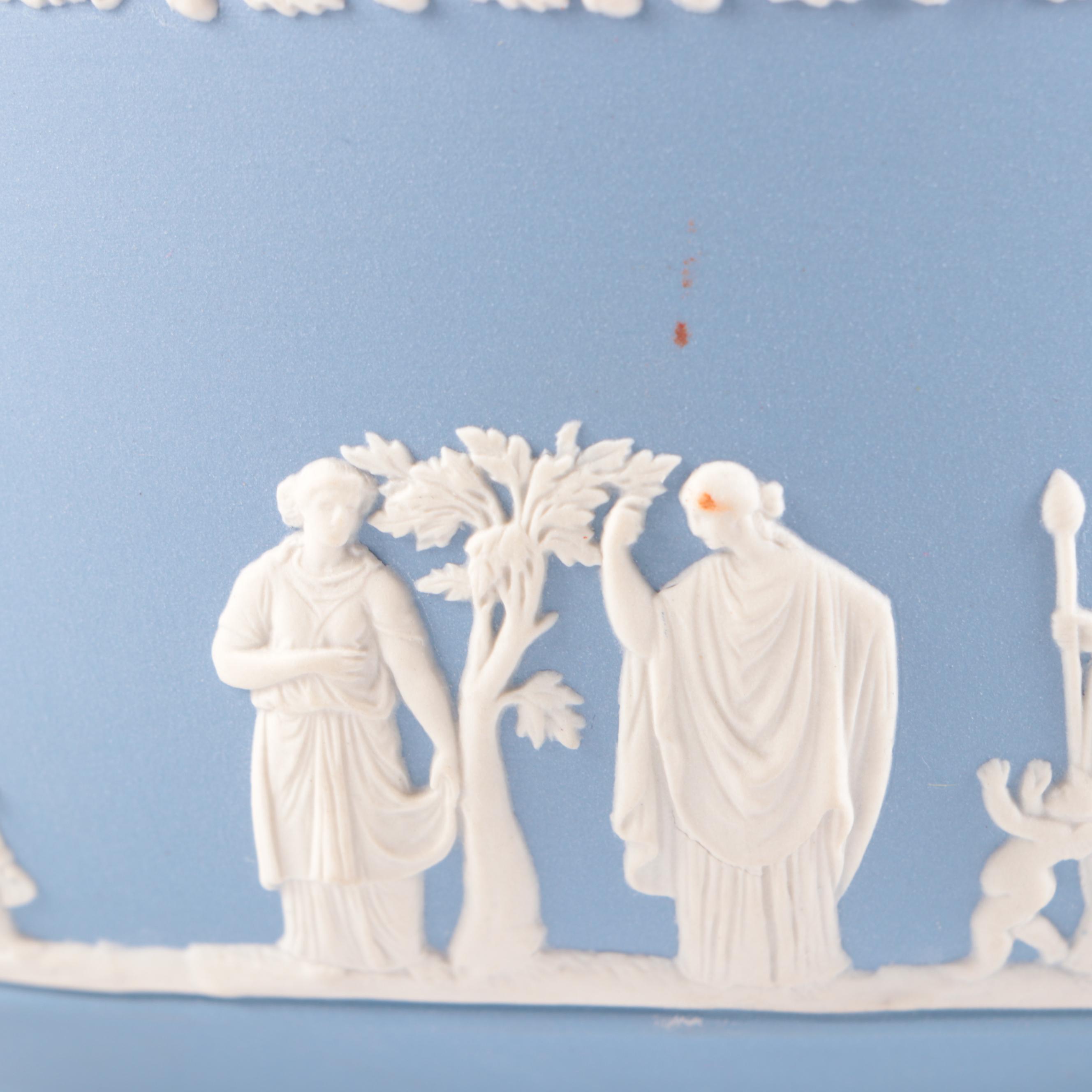 Wedgwood Blue Jasperware Centerpiece Bowl