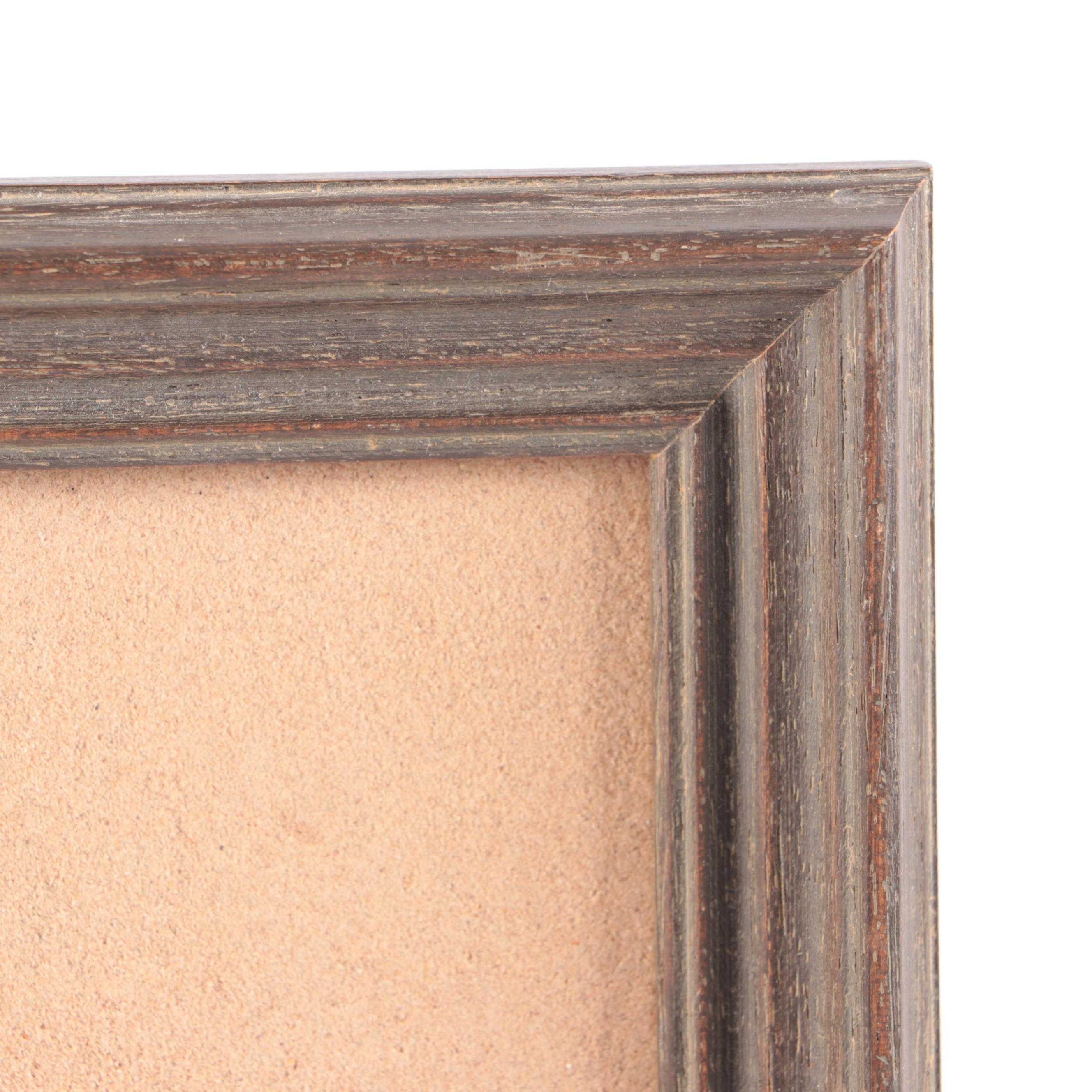 Southwestern Native American Navajo Sand Painting in Wood Frame