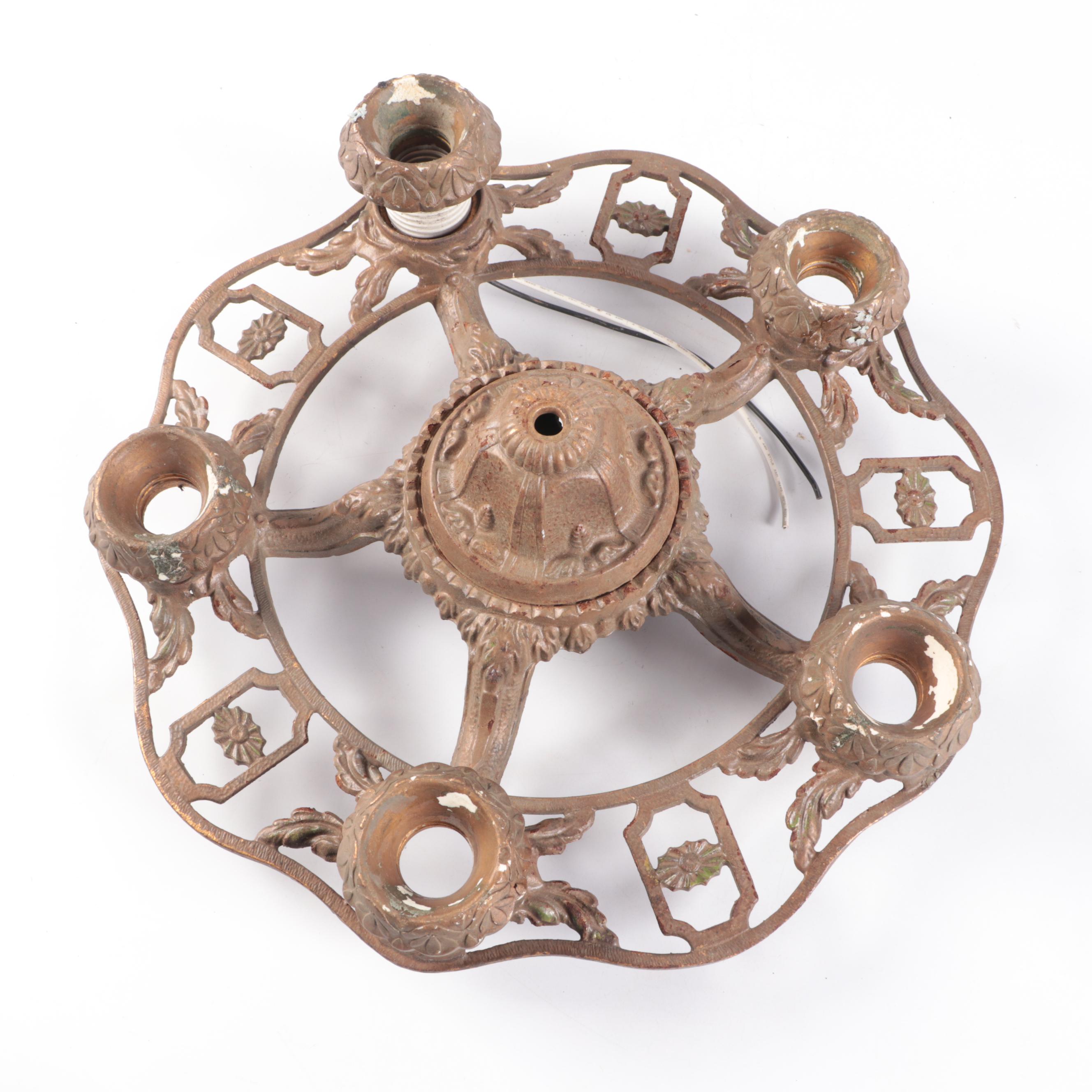 Loevsky & Loevsky Victorian Style Five-Arm Chandelier Frame