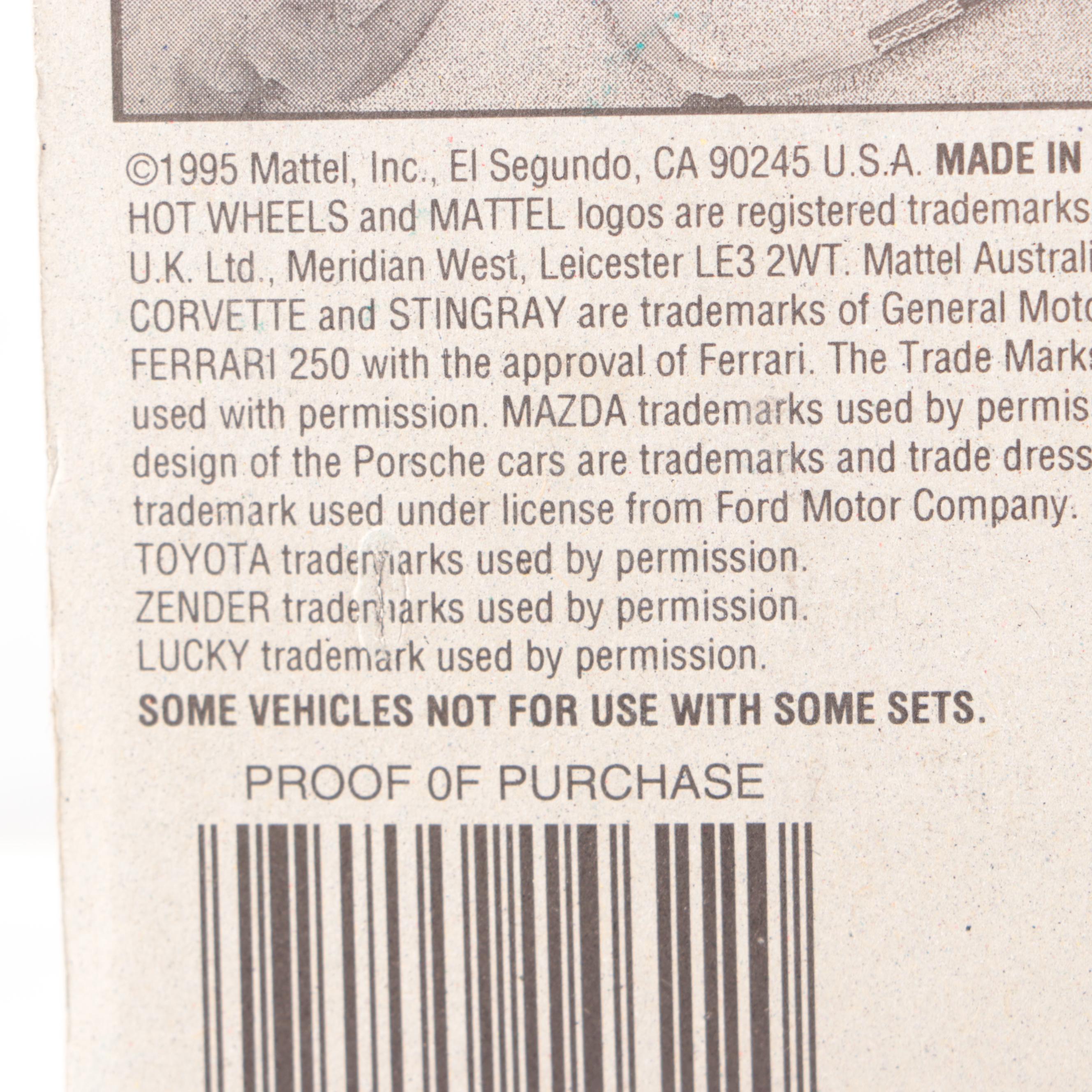 Hot Wheels "Lucky" Limited Edition Toy Cars, 1995