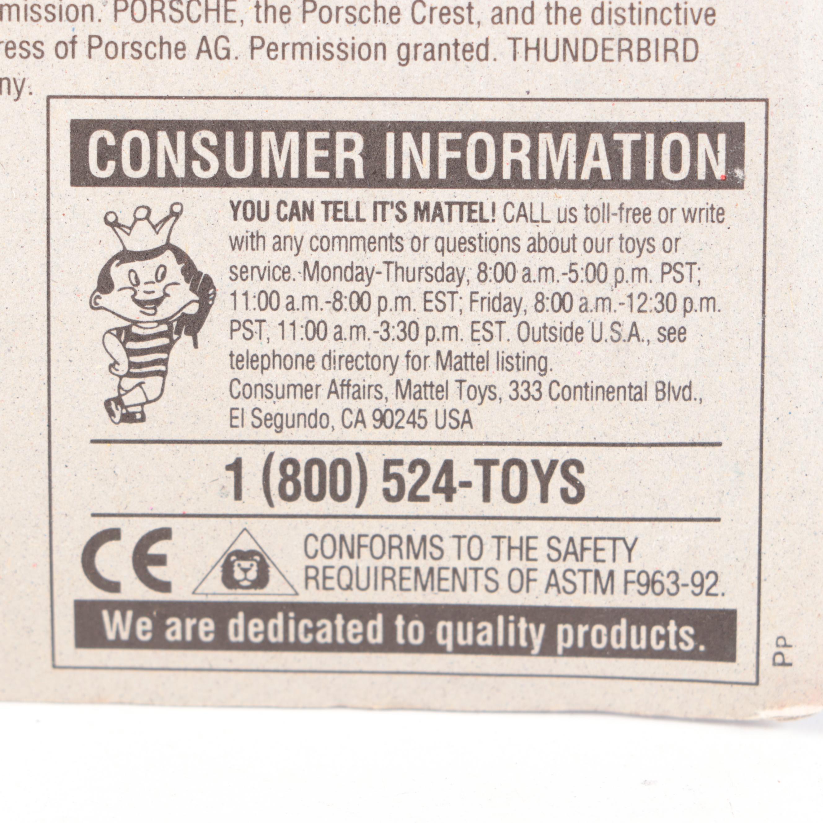 Hot Wheels "Lucky" Limited Edition Toy Cars, 1995