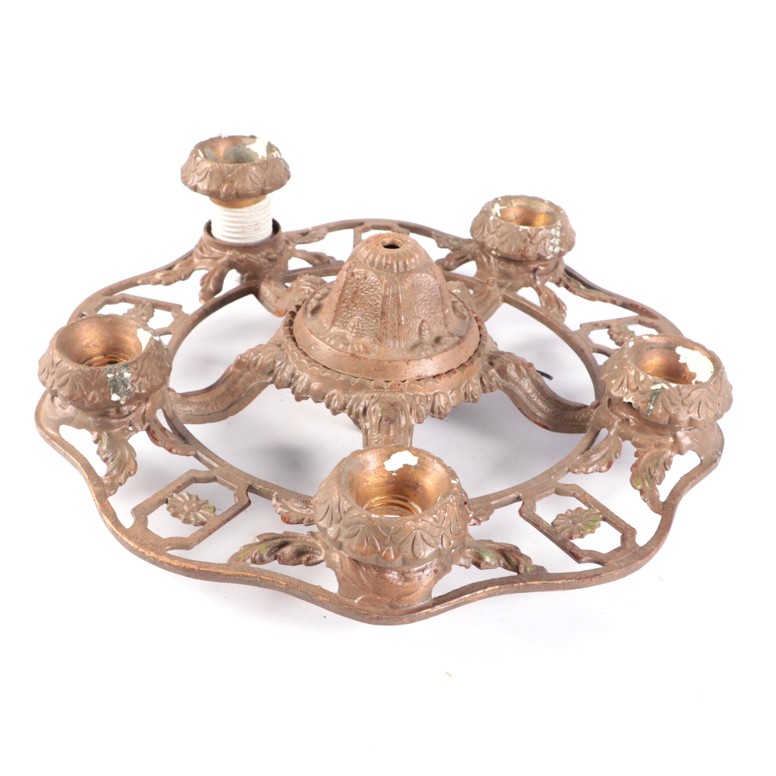 Loevsky & Loevsky Victorian Style Five-Arm Chandelier Frame