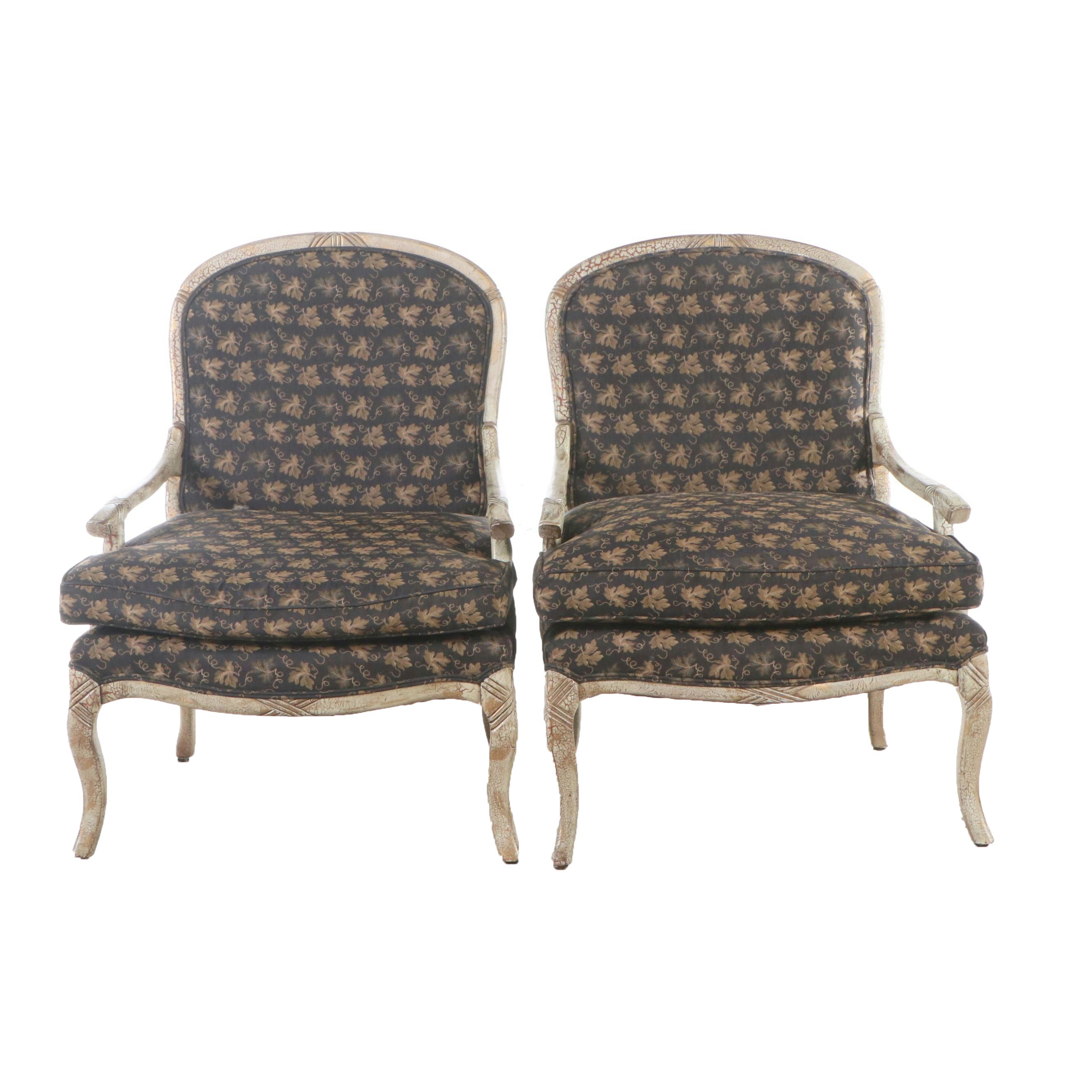 Pair of Lexington Furniture and Leuqers Bergere Chairs