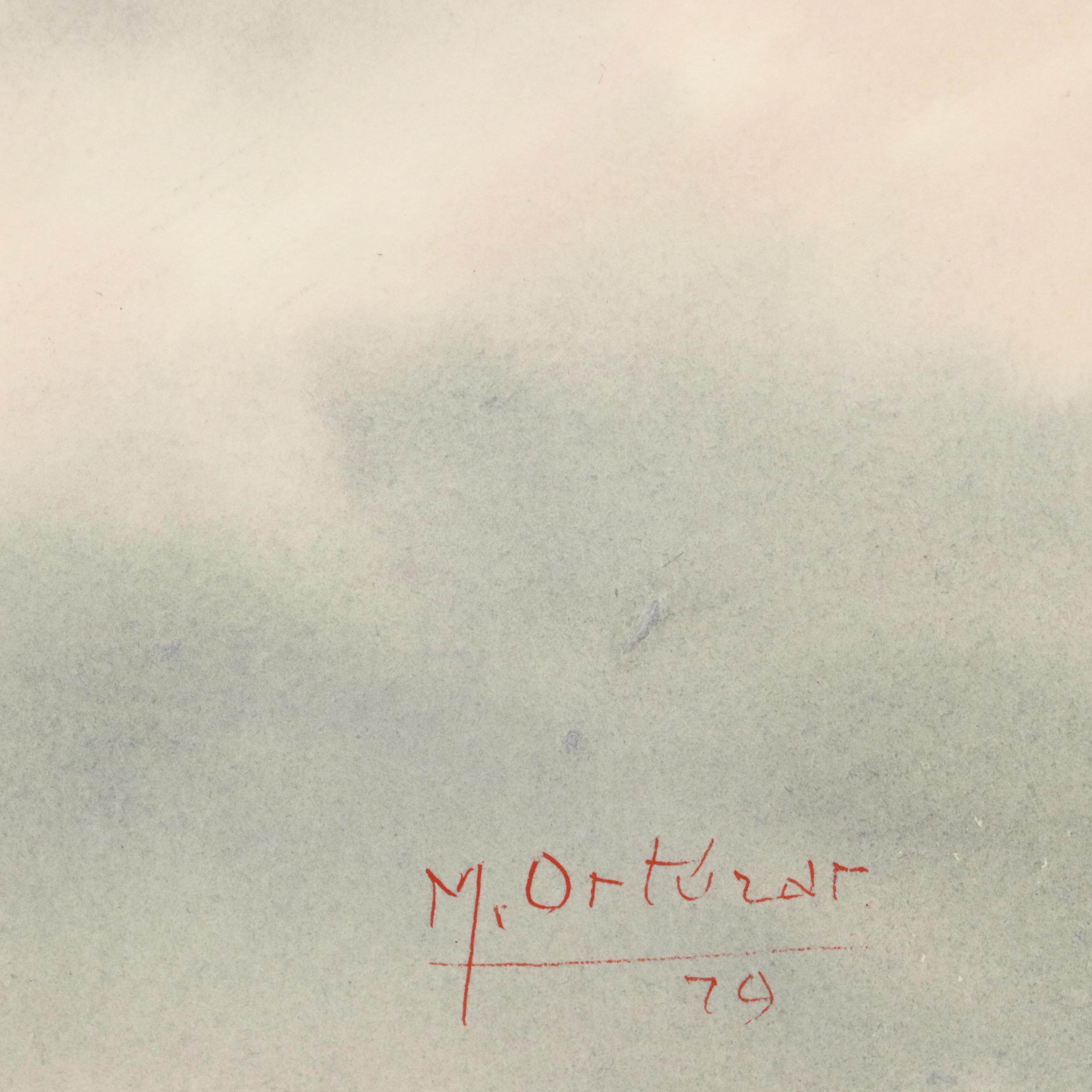 Mariano Ortuzar Spanish Coastal Landscape Watercolor Paintings, 1978-9