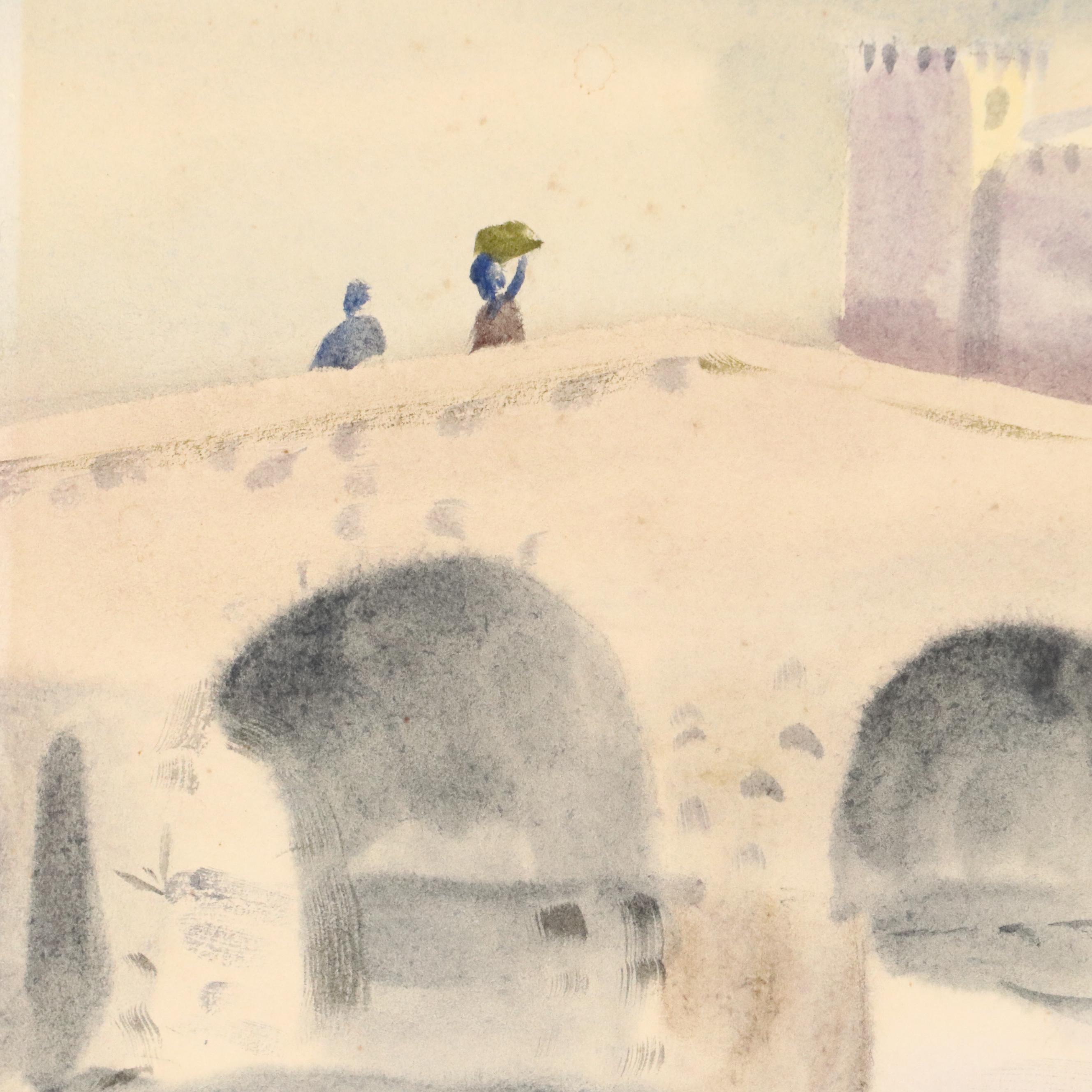 Mariano Ortuzar Spanish Coastal Landscape Watercolor Paintings, 1978-9