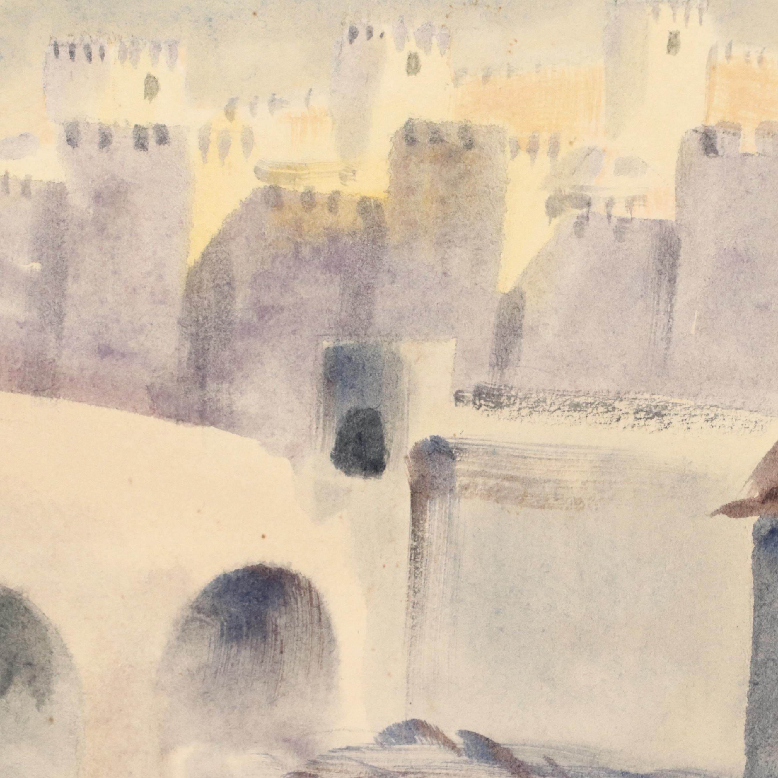 Mariano Ortuzar Spanish Coastal Landscape Watercolor Paintings, 1978-9