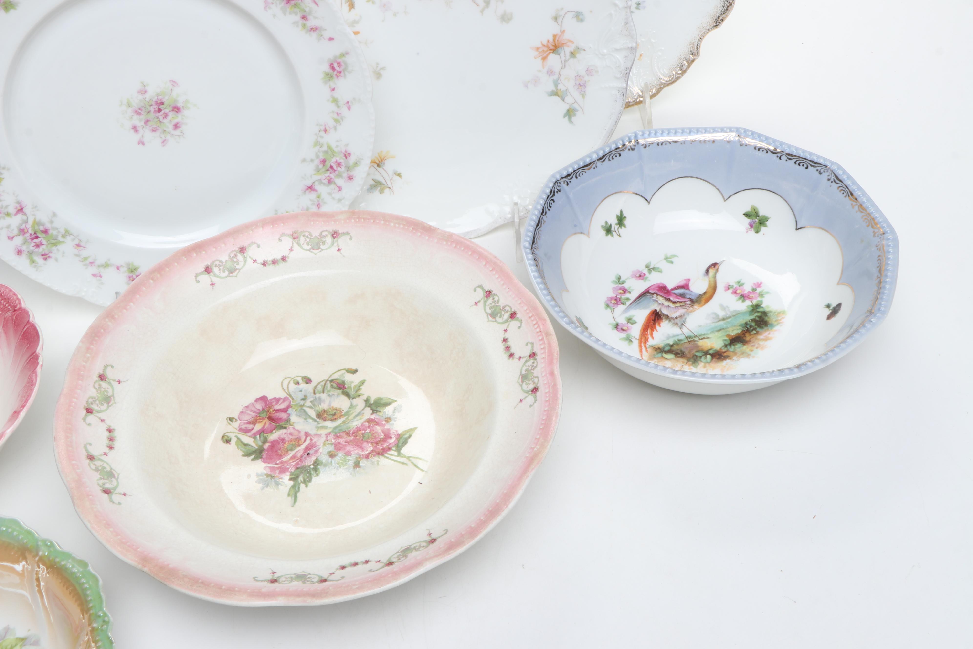 German with Other Porcelain Plates and Bowls