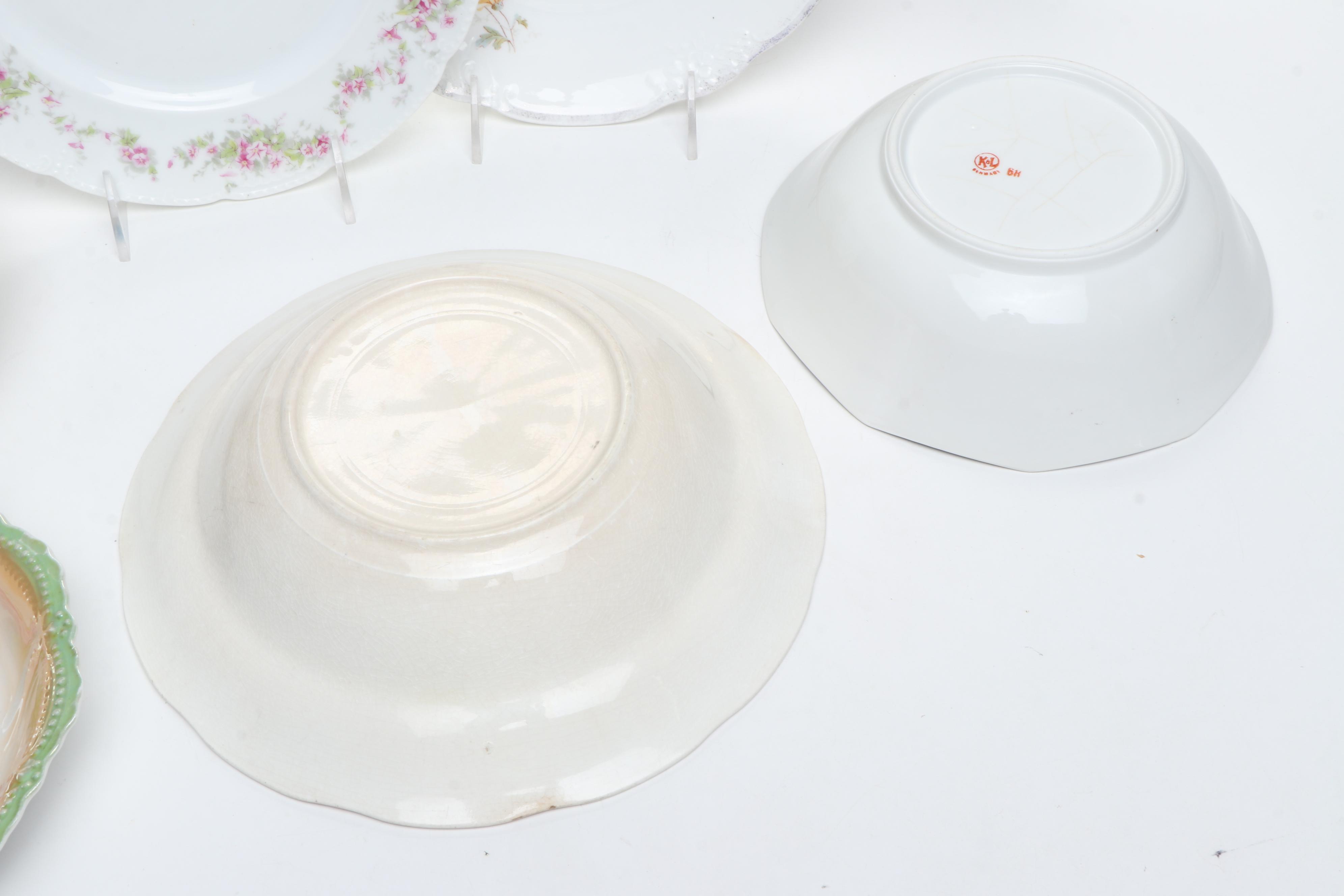 German with Other Porcelain Plates and Bowls